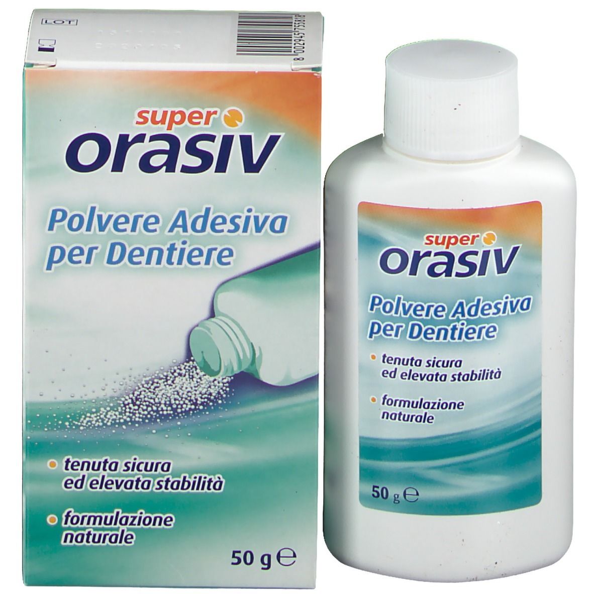 Orasiv® Super Polvere adesiva dentiera e protesi