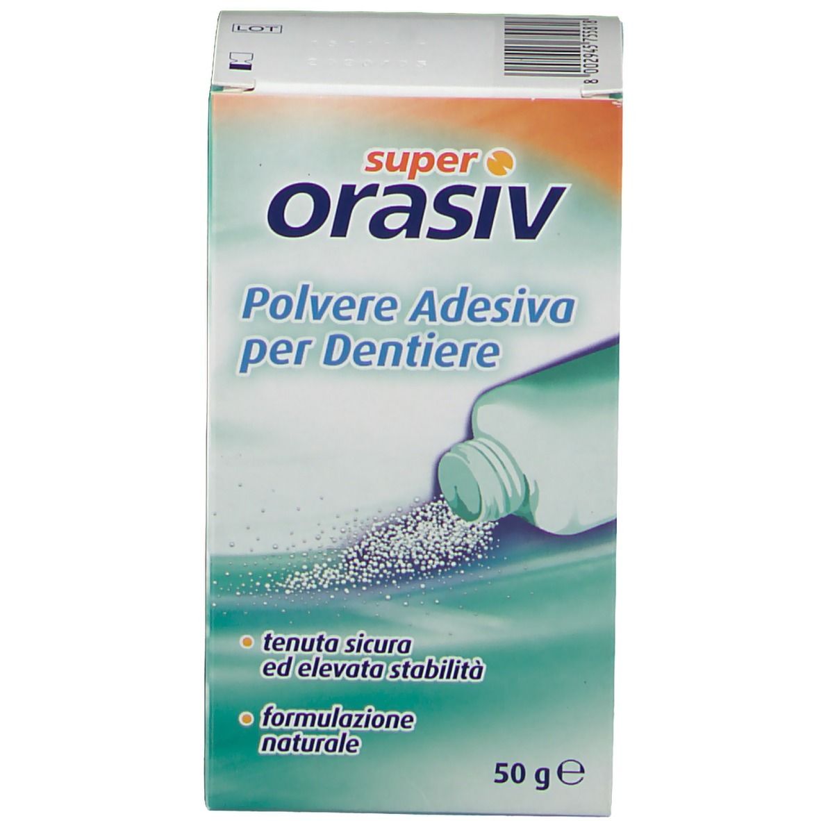 Orasiv® Super Polvere adesiva dentiera e protesi