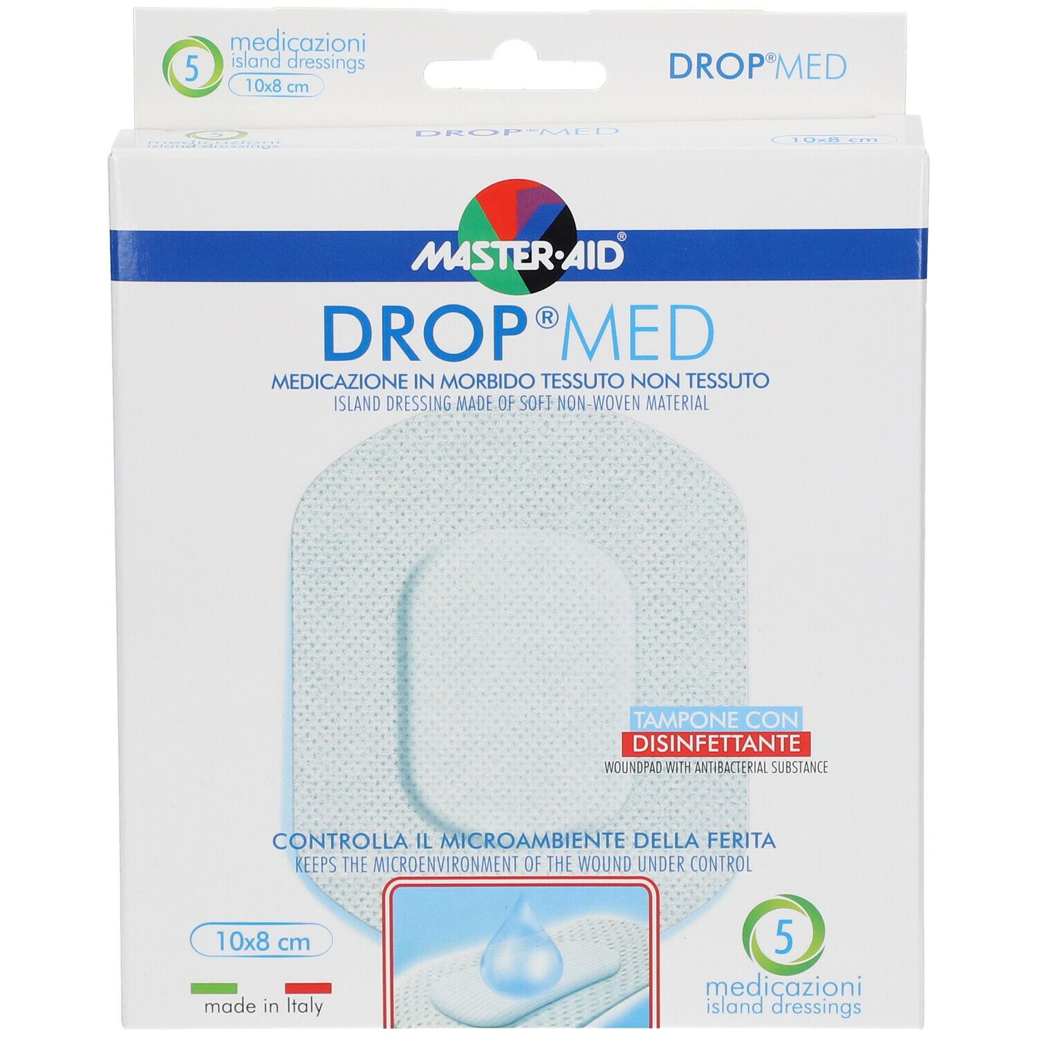 MasterAid® Drop® Med 10 cm x 8 cm