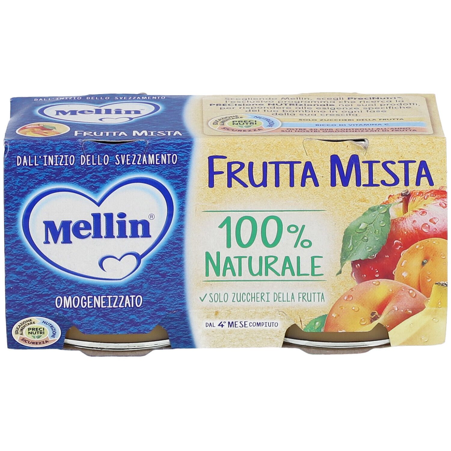 Mellin® Frutta Mista 2x100 g