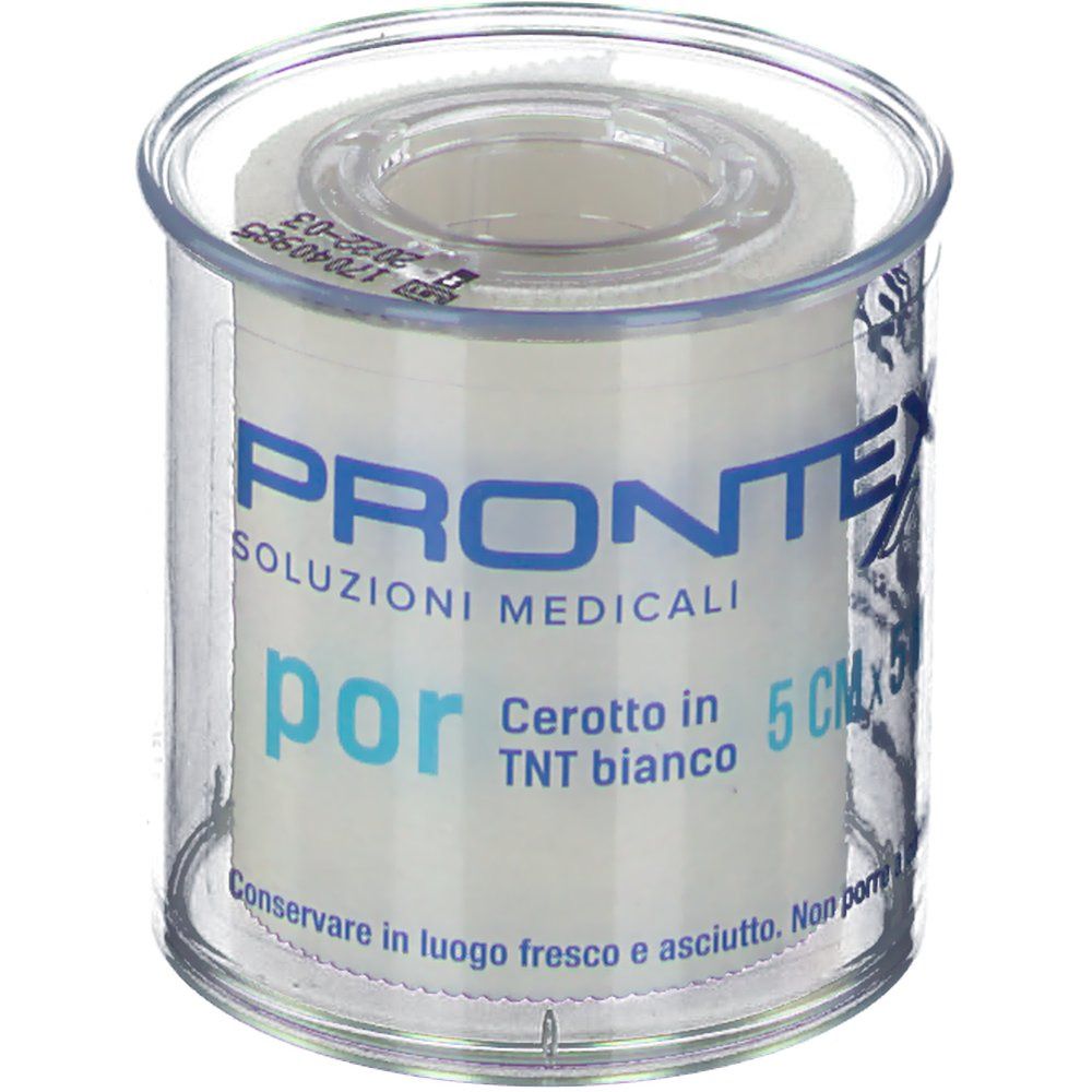 PRONTEX Por Cerotto in TNT Bianco 5 cm x 5 m