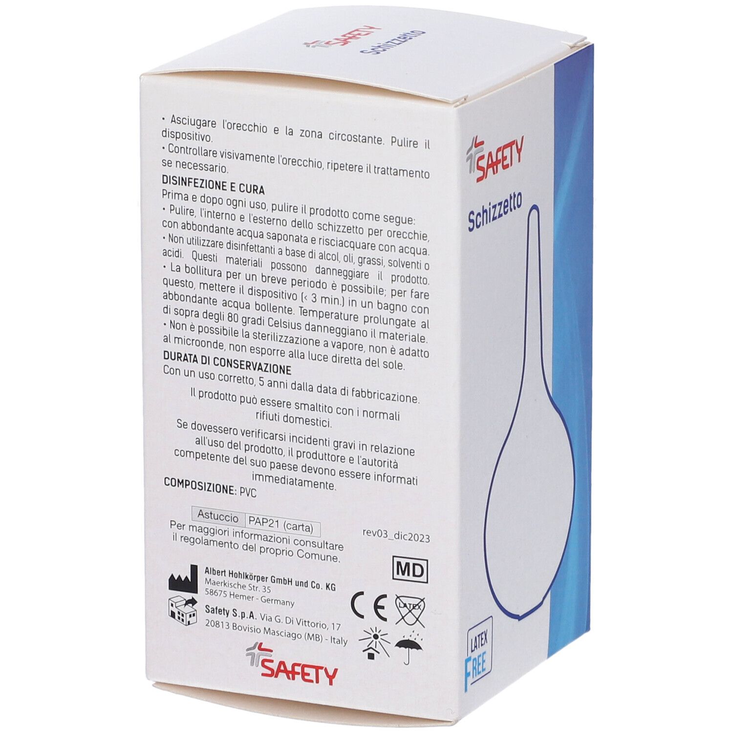 Safety Schizzetto Gomma n.12 Capacità 35 ml