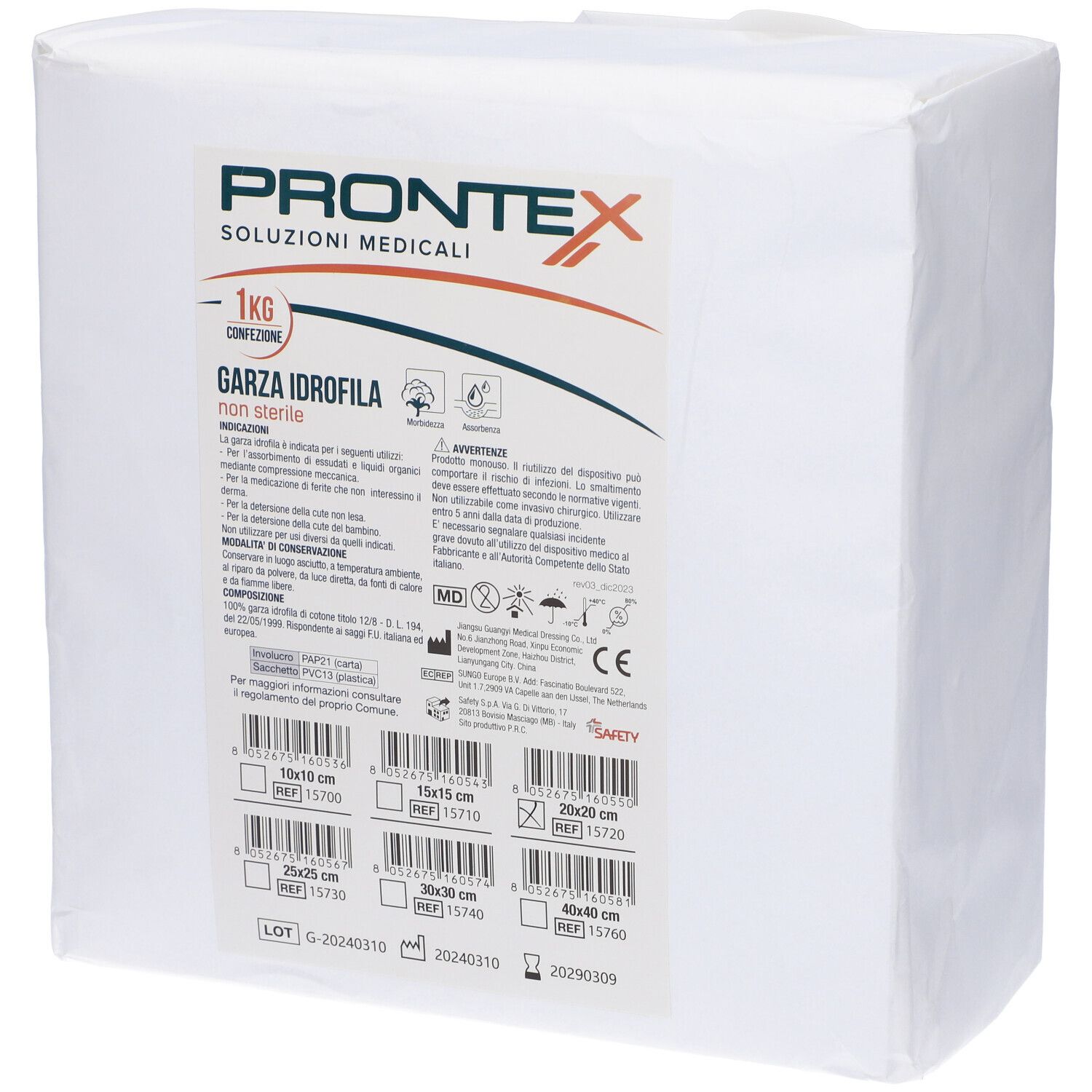 Prontex Garza 20X20Cm 1Kg
