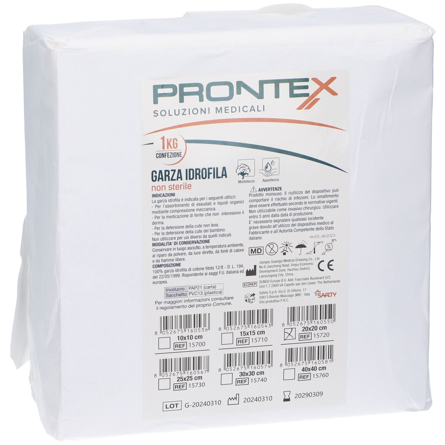 Prontex Garza 20X20Cm 1Kg