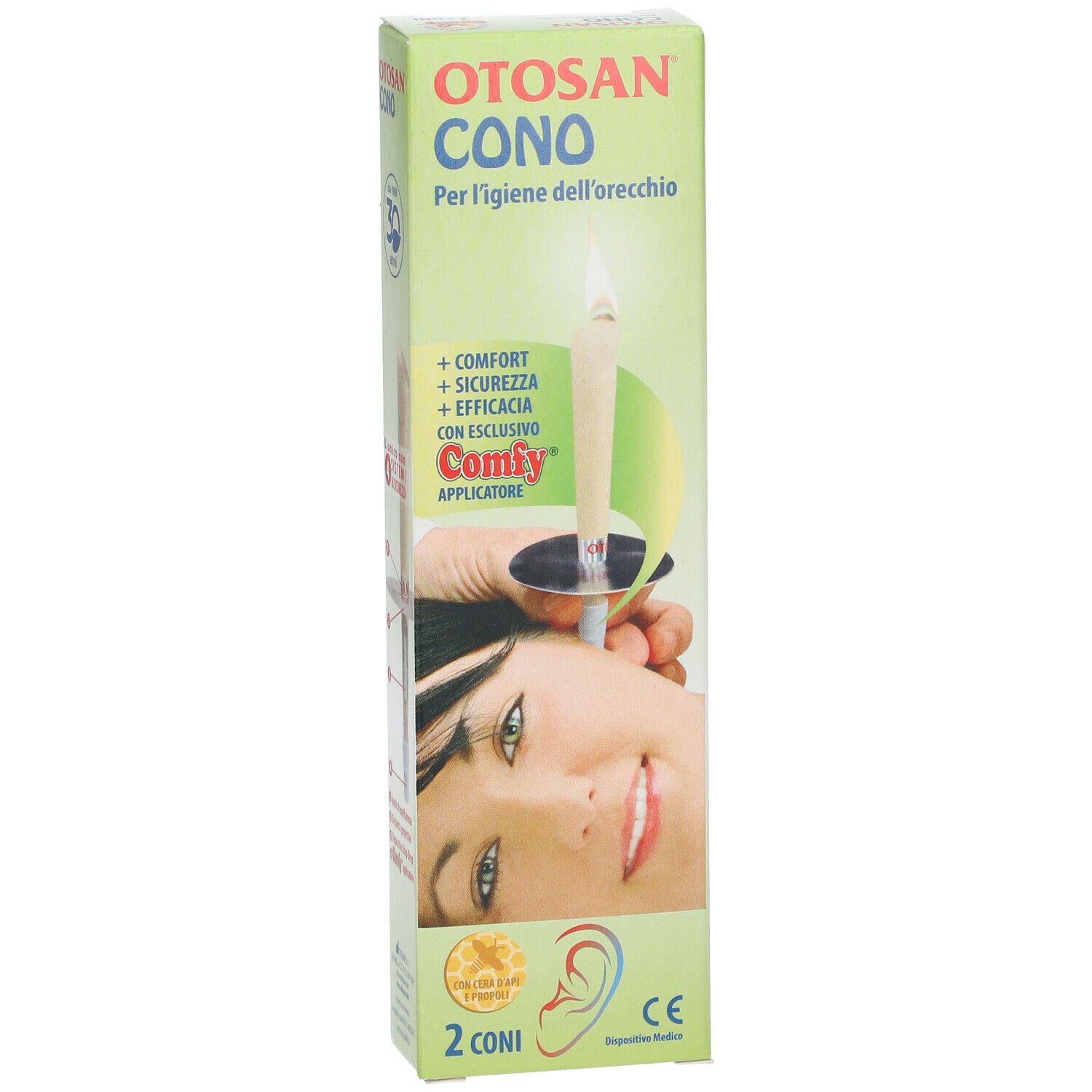 Otosan Cono Igiene delle Orecchie Otosan+propoli 2 Pezzi