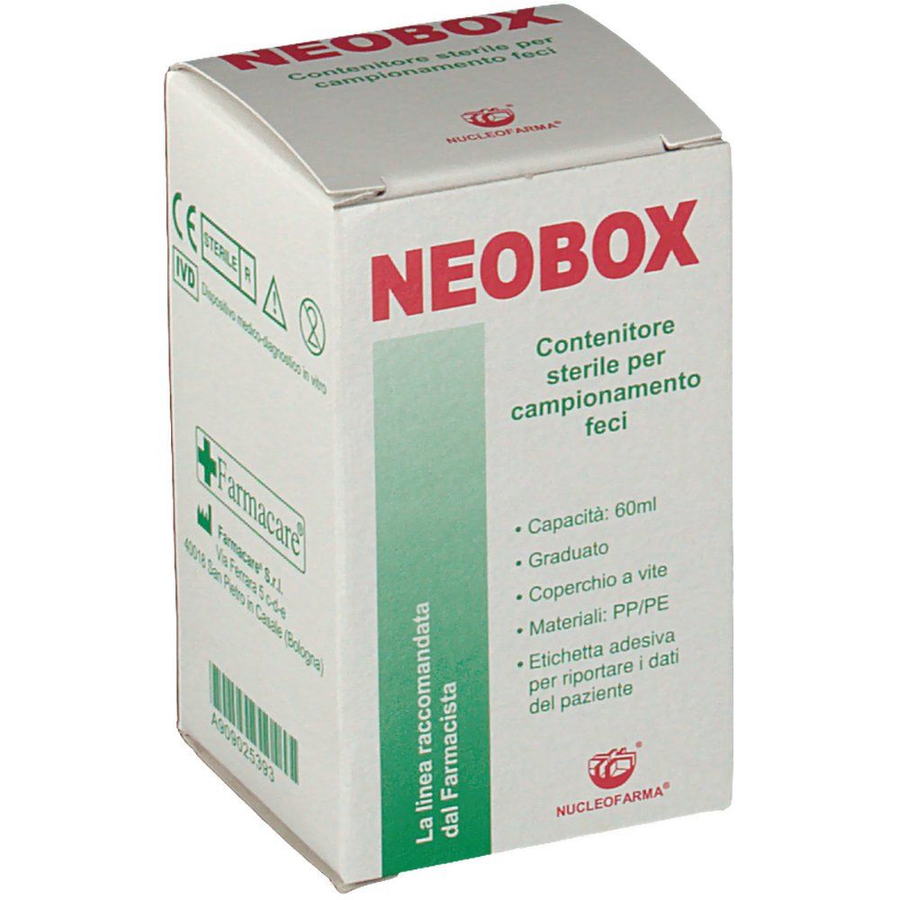 Neobox Contenitore per campionamento feci Nucleofarma®