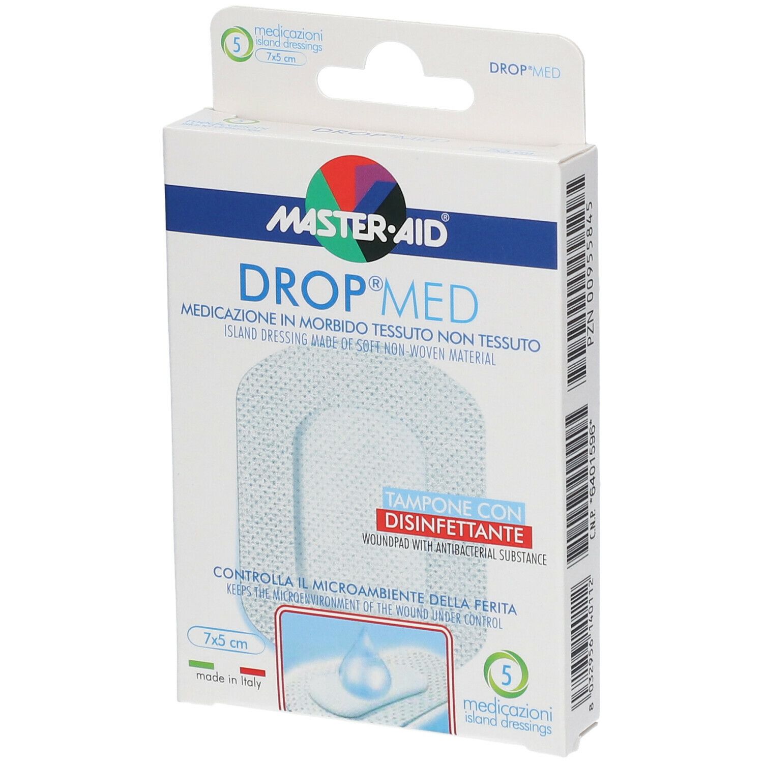 Master-Aid® Drop® Med Medicazione Autoadesiva 7x5 cm