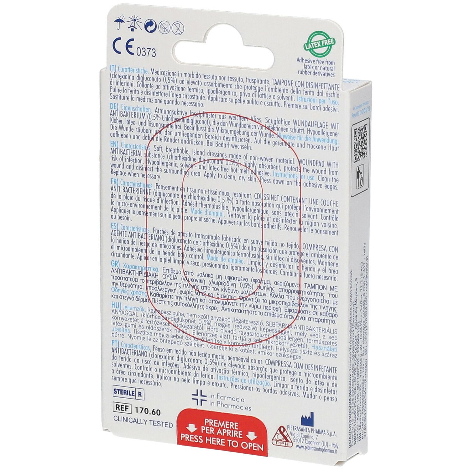 Master-Aid® Drop® Med Medicazione Autoadesiva 7x5 cm