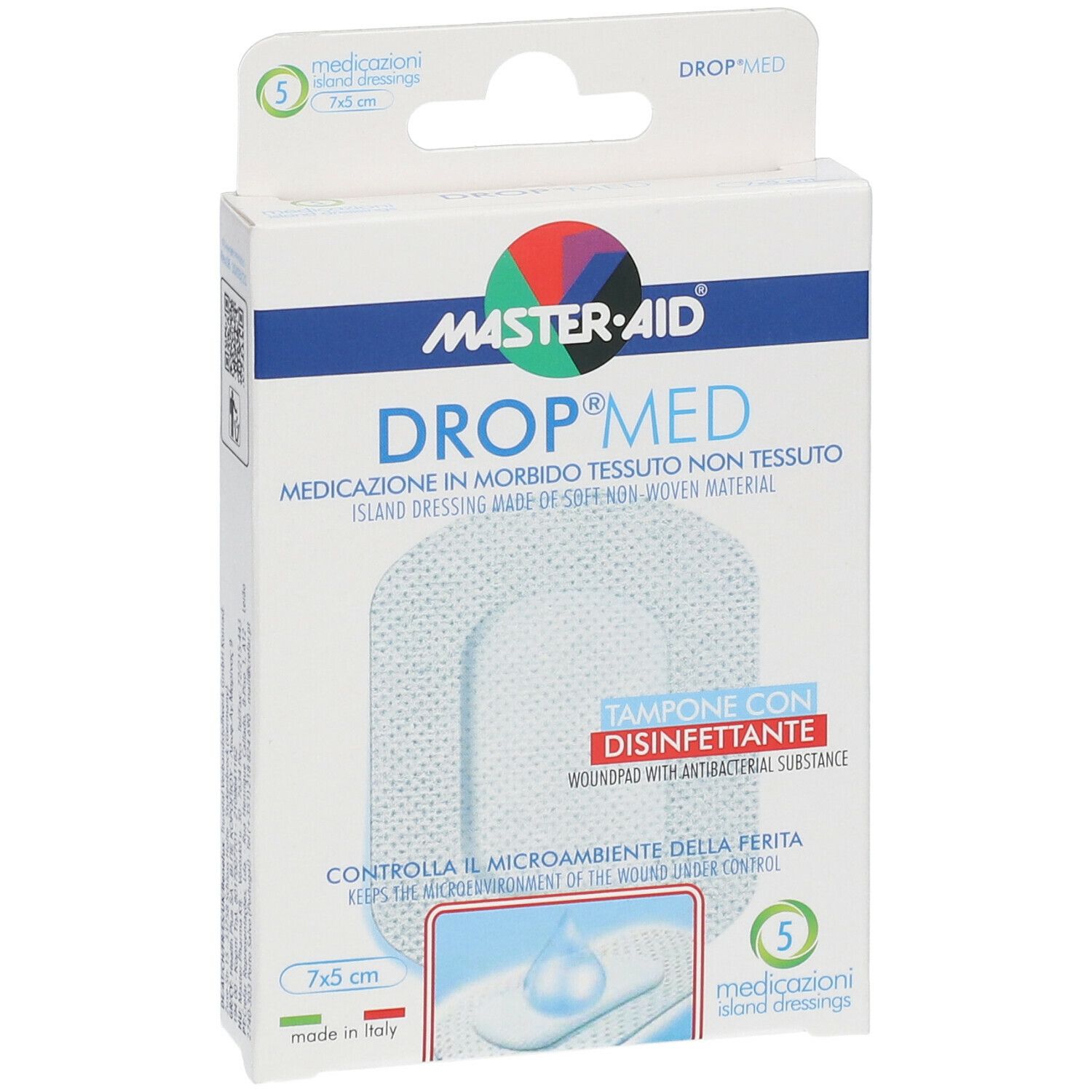 Master-Aid® Drop® Med Medicazione Autoadesiva 7x5 cm