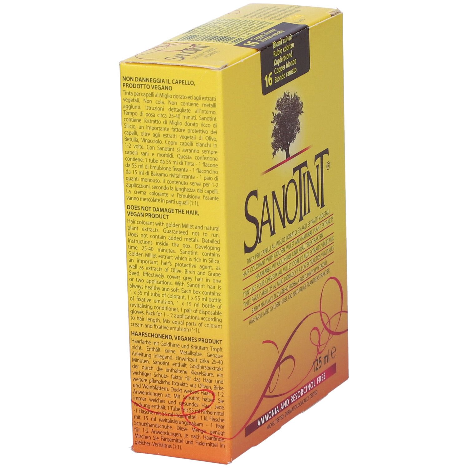 Sanotint Tintura Capelli 16 Biondo Ramato 125 Ml