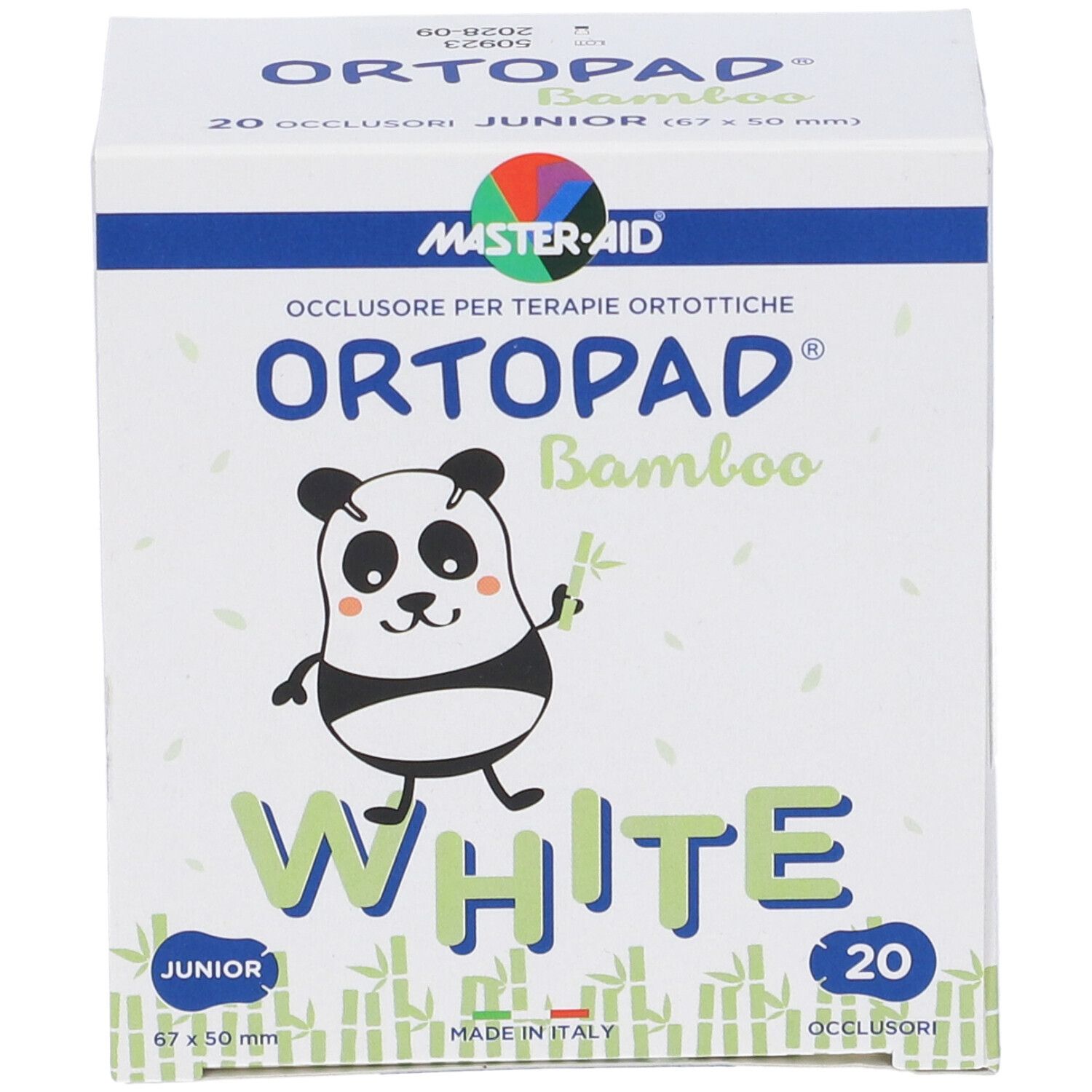 Cerotto Oculare Per Ortottica Ortopad Bianco Junior 20 Pezzi