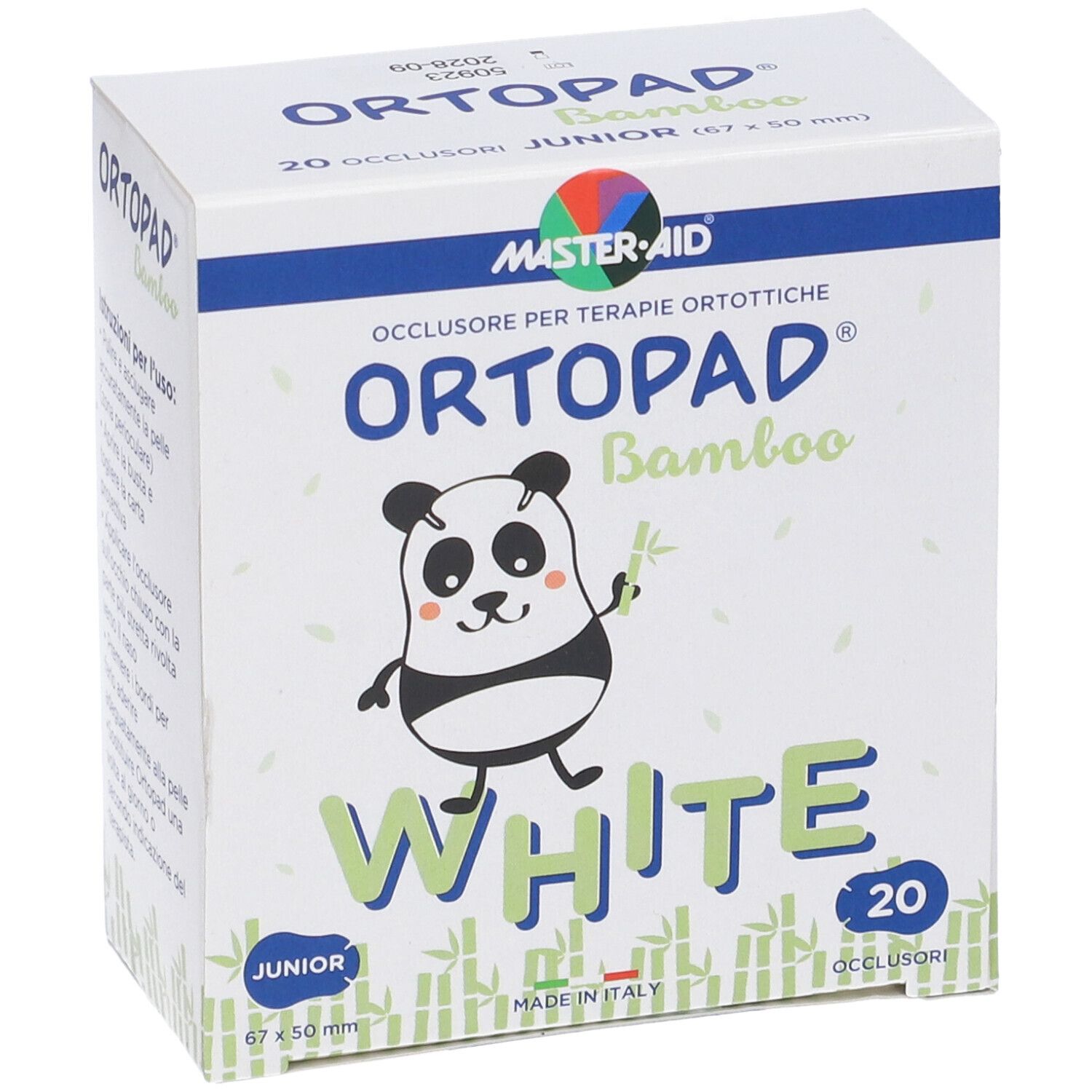Cerotto Oculare Per Ortottica Ortopad Bianco Junior 20 Pezzi