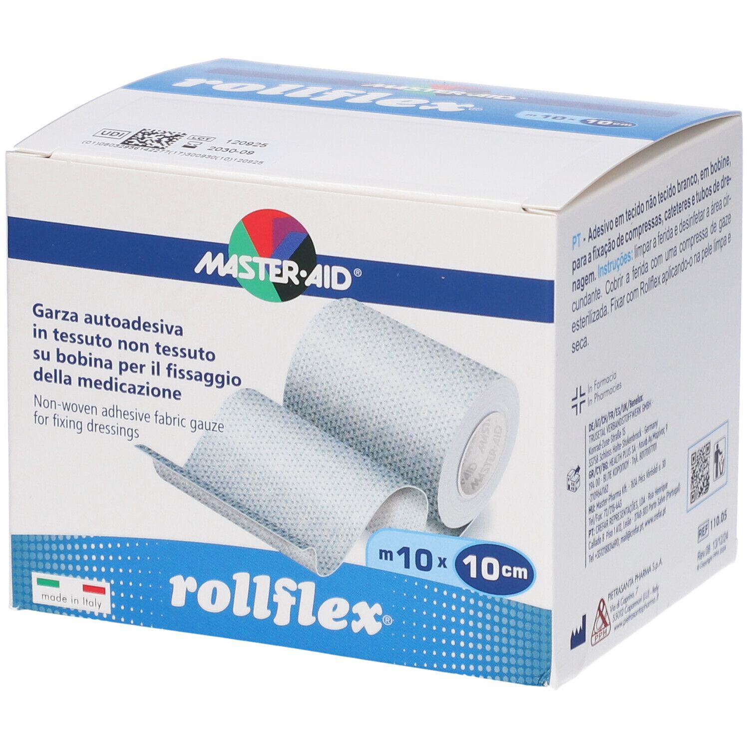 Master-Aid Rollflex Garza Autoadesiva in TNT 10cm x 10m