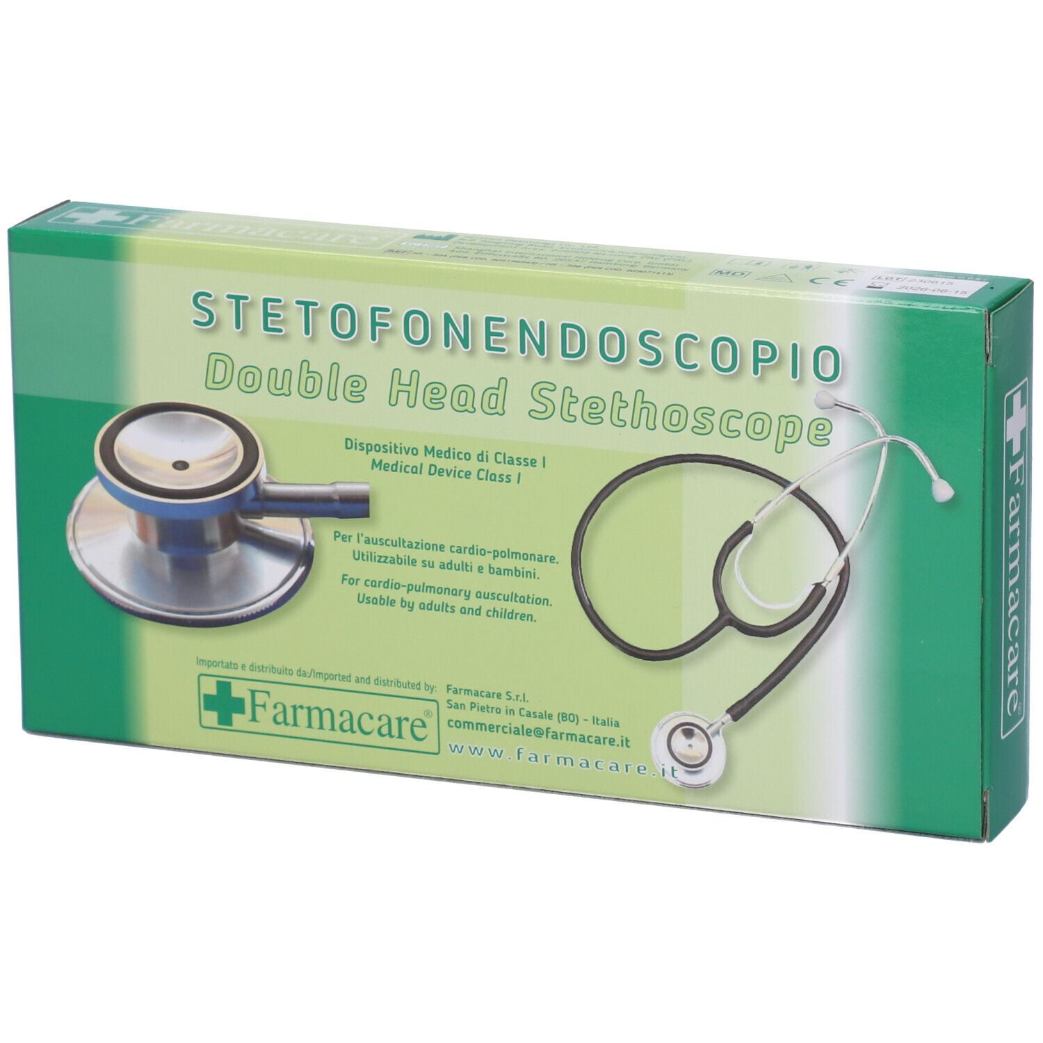 Fonendoscopio Leggero Piatto Con Membraba Archetto Biauricolare Per Auscultazione Con Molla Esterna