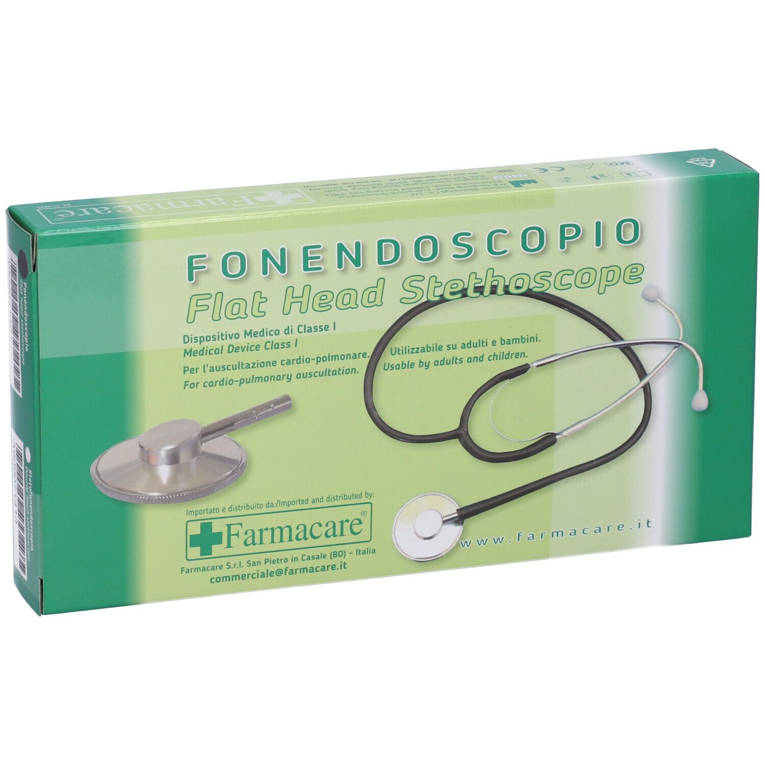 Fonendoscopio Leggero Piatto Con Membraba Archetto Biauricolare Per Auscultazione Con Molla Esterna