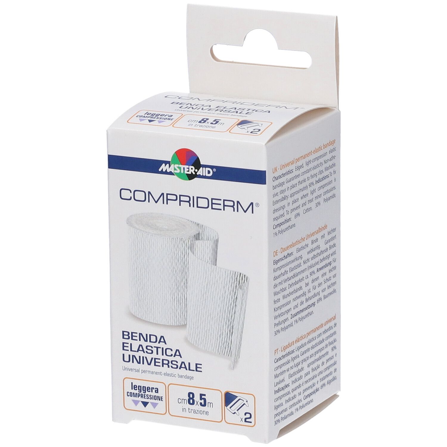 MasterAid® Compriderm® Benda Elastica 8 cm x 5 m