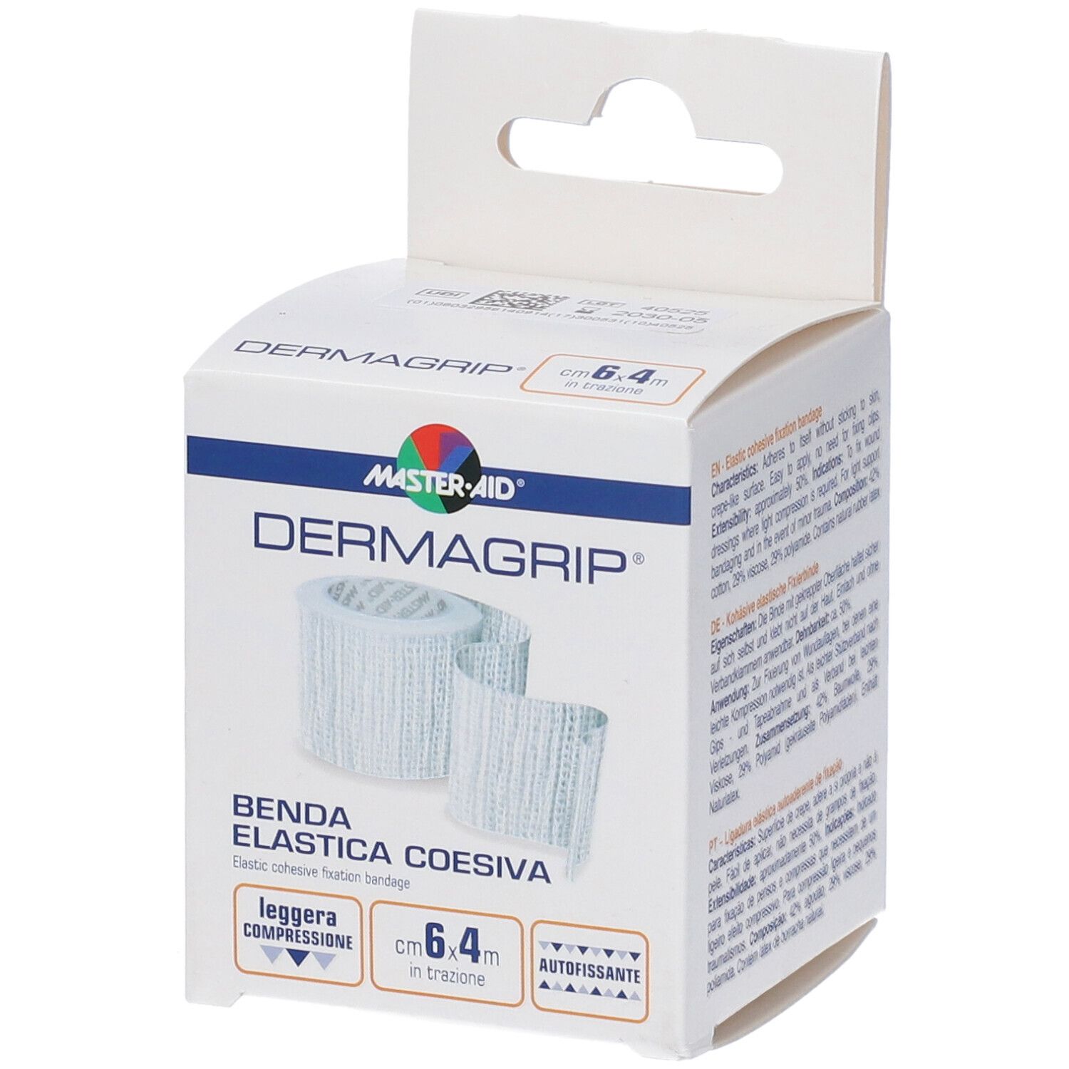 MasterAid® Dermagrip® Benda Elastica 6 cm x 4 m