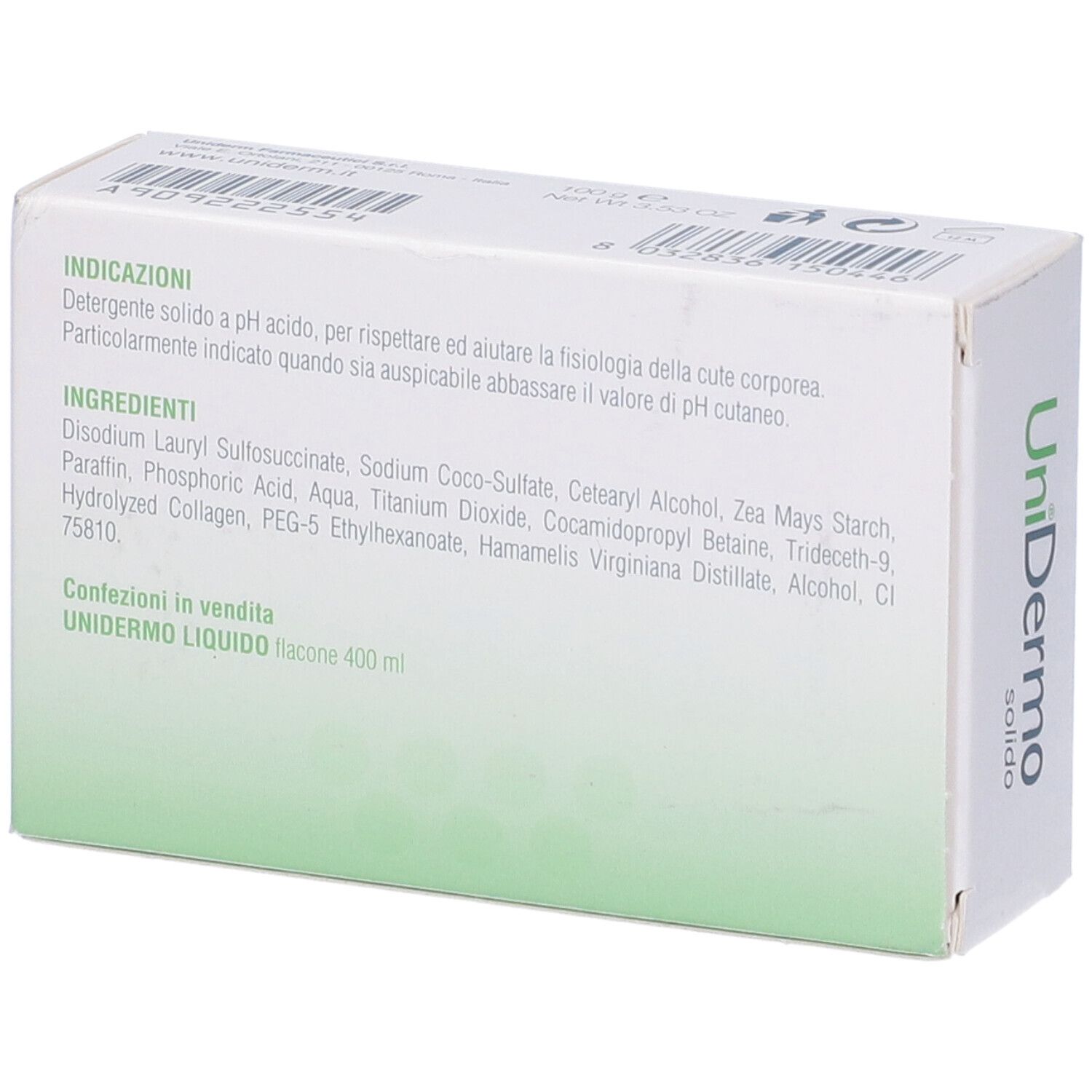 Unidermo Sapone Solido 100 G