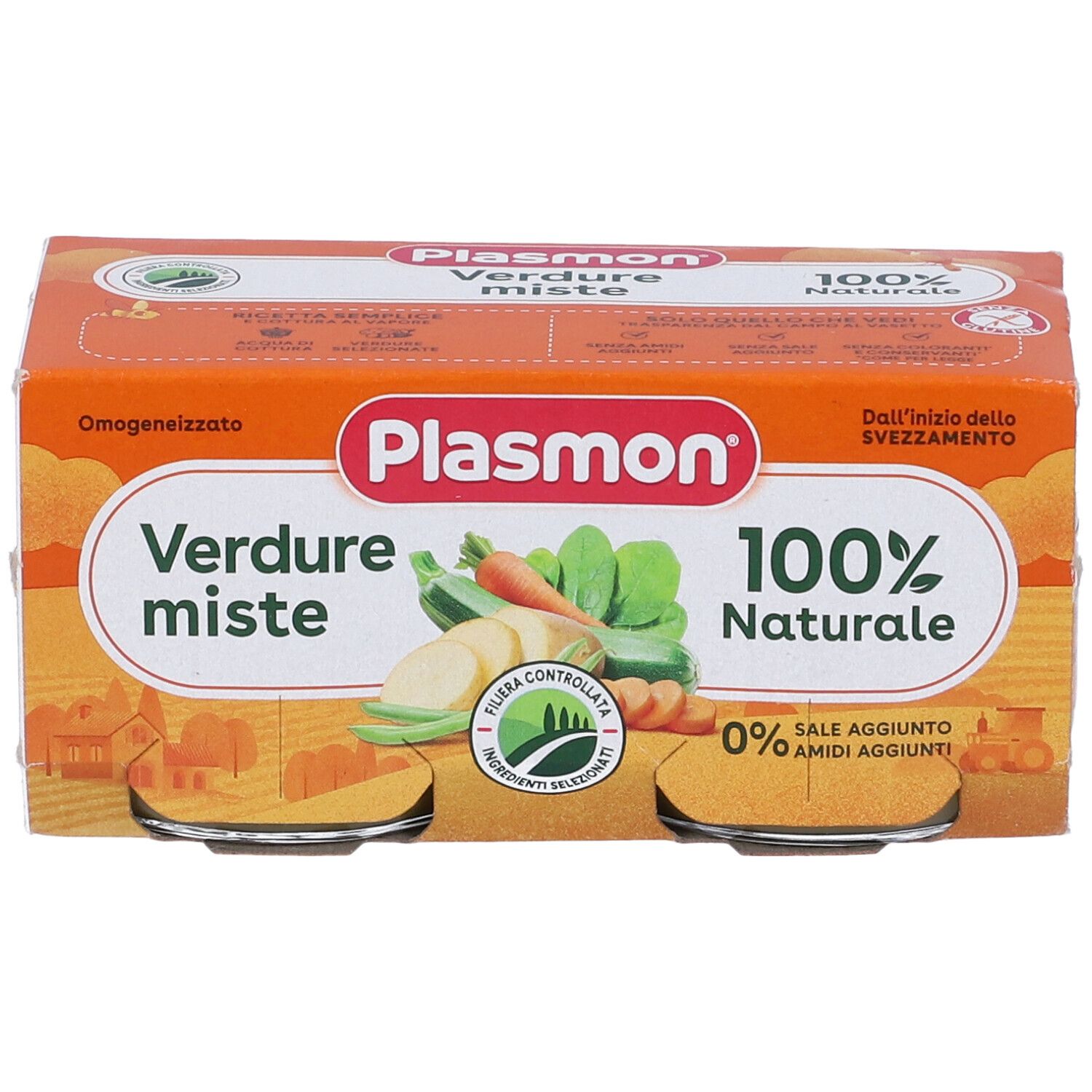 Plasmon® Omogeneizzato di Verdure Miste 2x80 g