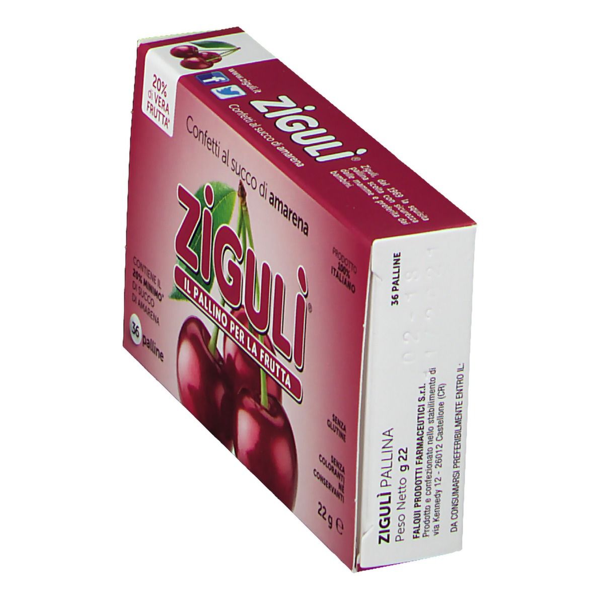 ZIGULI caramelle amarena 22 g