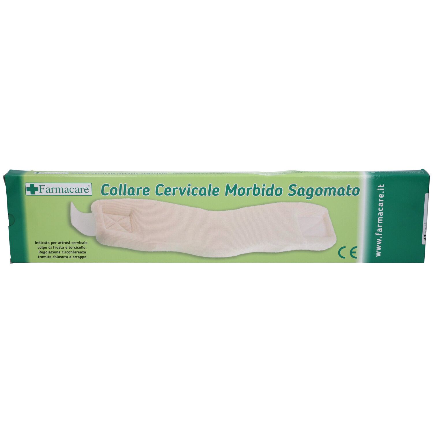 Collare Cervicale Morbido Misura Media Per Artrosi Cervicale E Colpo Di Frusta Regolazione Della Circonferenza Tramite Cinghie Posteriori In Velcro. Altezza 10Cm