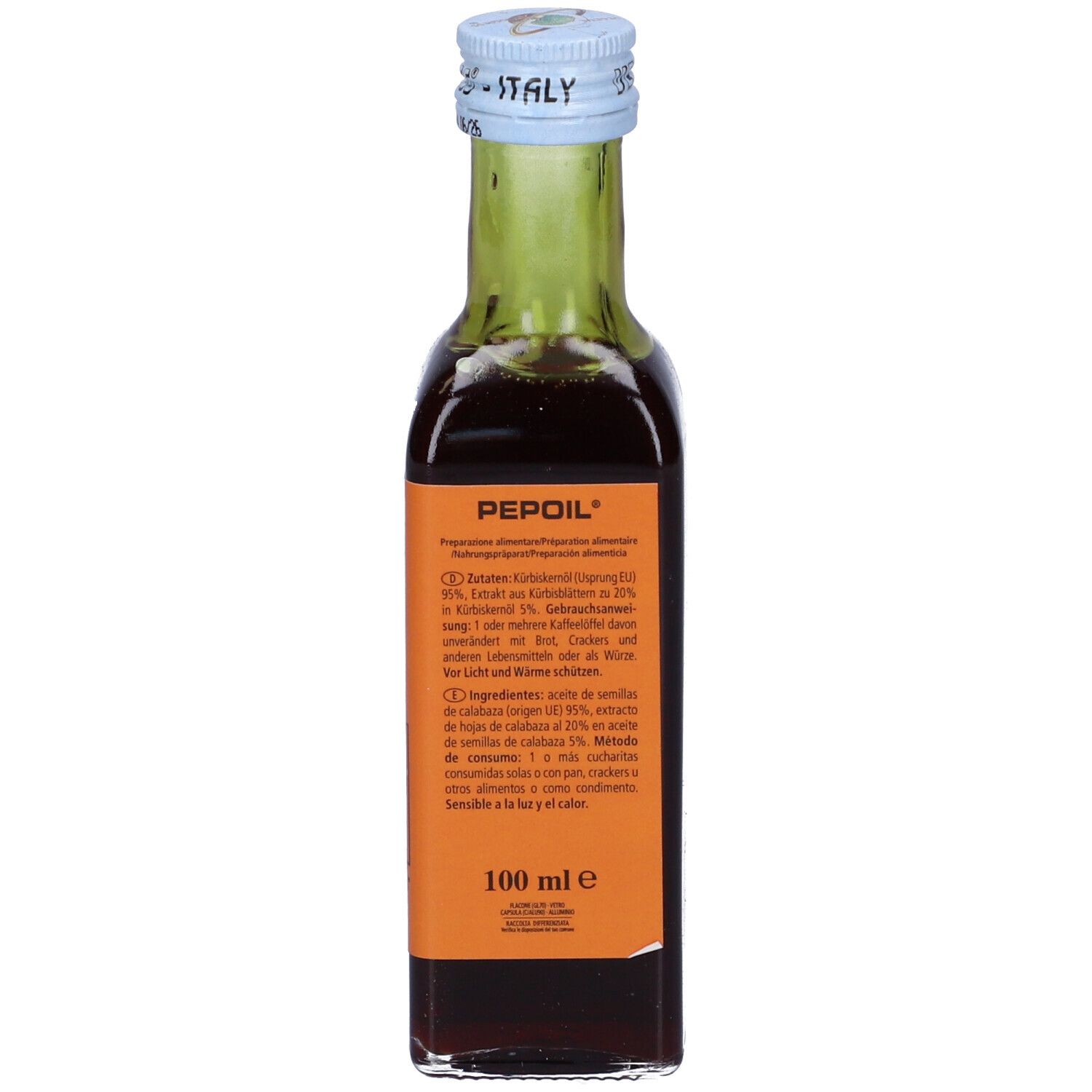 Pepoil Olio Semi Zucca Bio 100 Ml