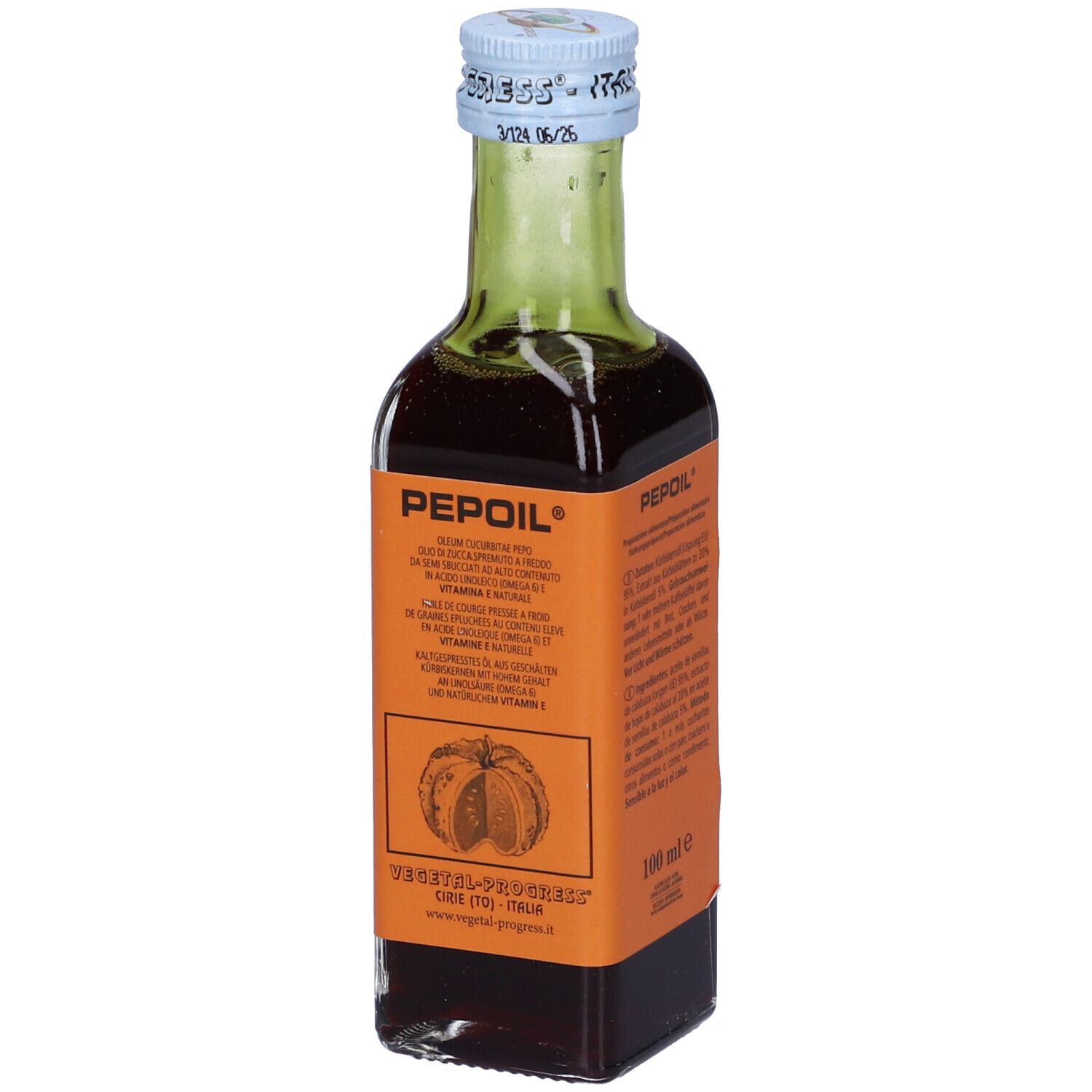 Pepoil Olio Semi Zucca Bio 100 Ml
