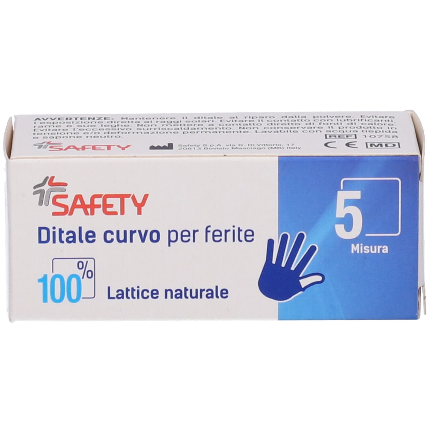 Safety Ditale in Lattice Curvo Taglia 5