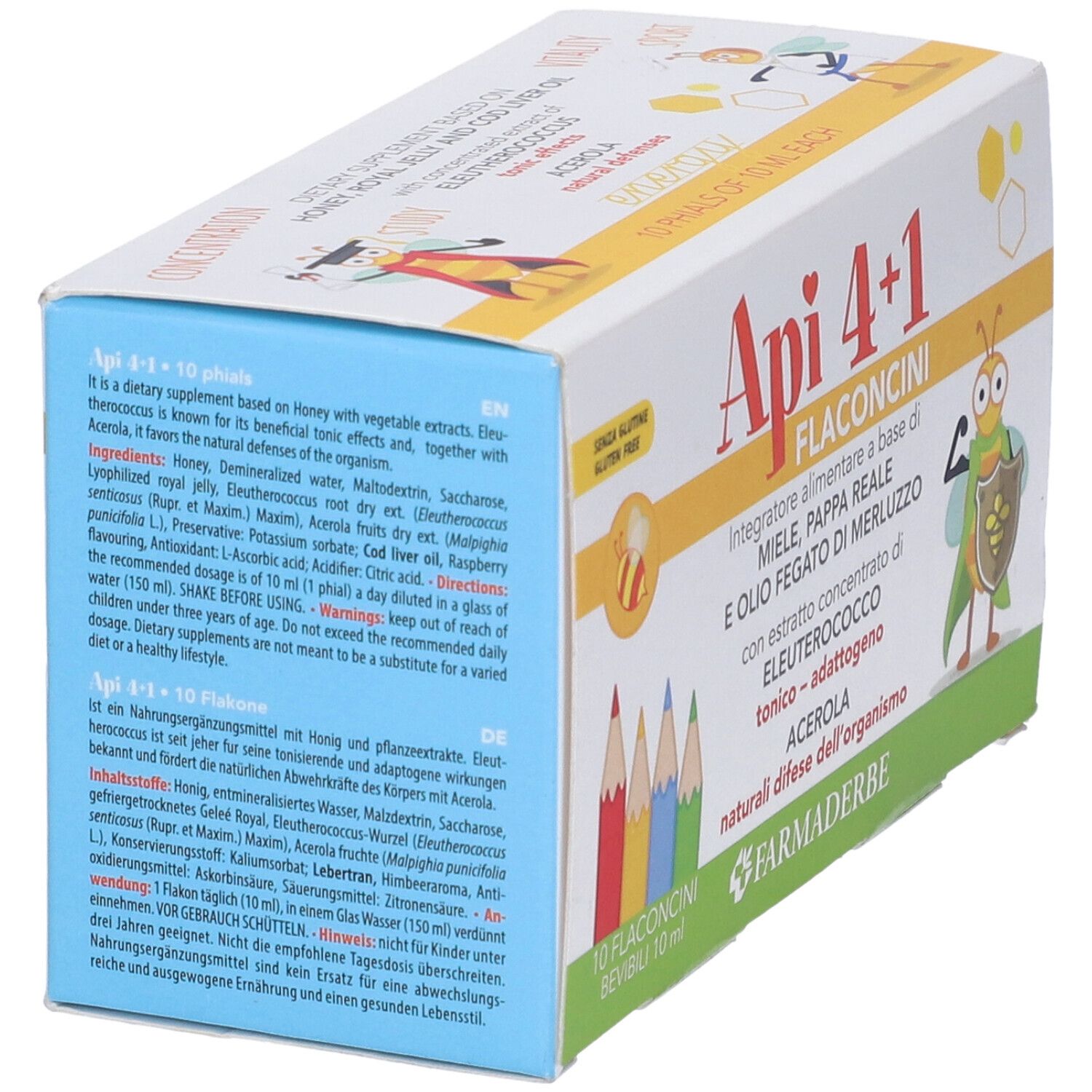 Apiquattro + 1 10 Flaconcini Da 10 Ml