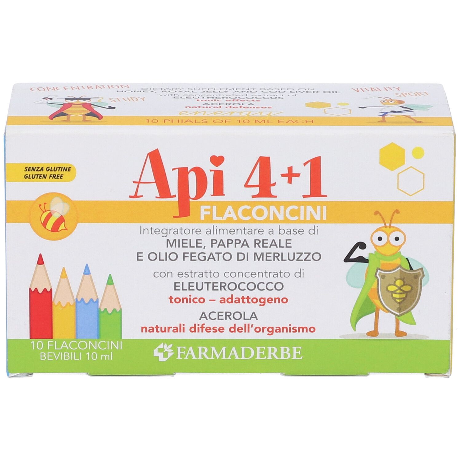 Apiquattro + 1 10 Flaconcini Da 10 Ml