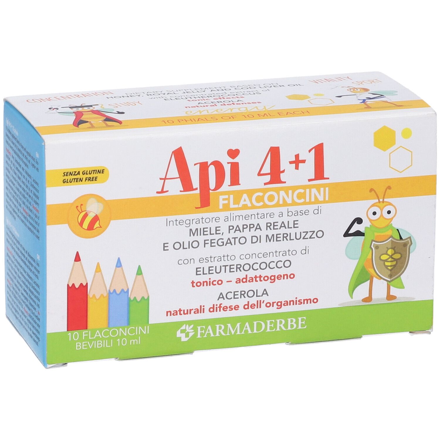 Apiquattro + 1 10 Flaconcini Da 10 Ml