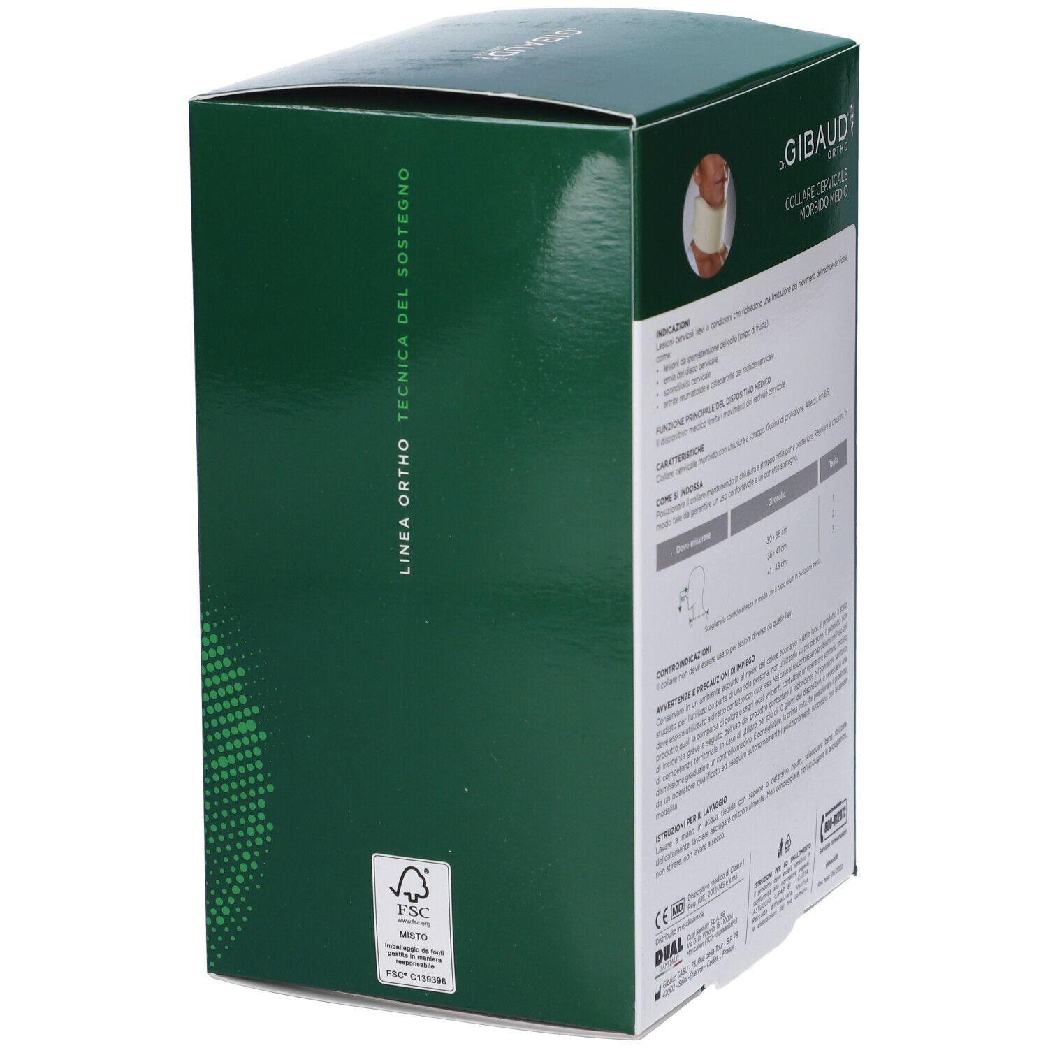 Collare Cervicale Morbido Medio Gibaud Ortho Misura 3