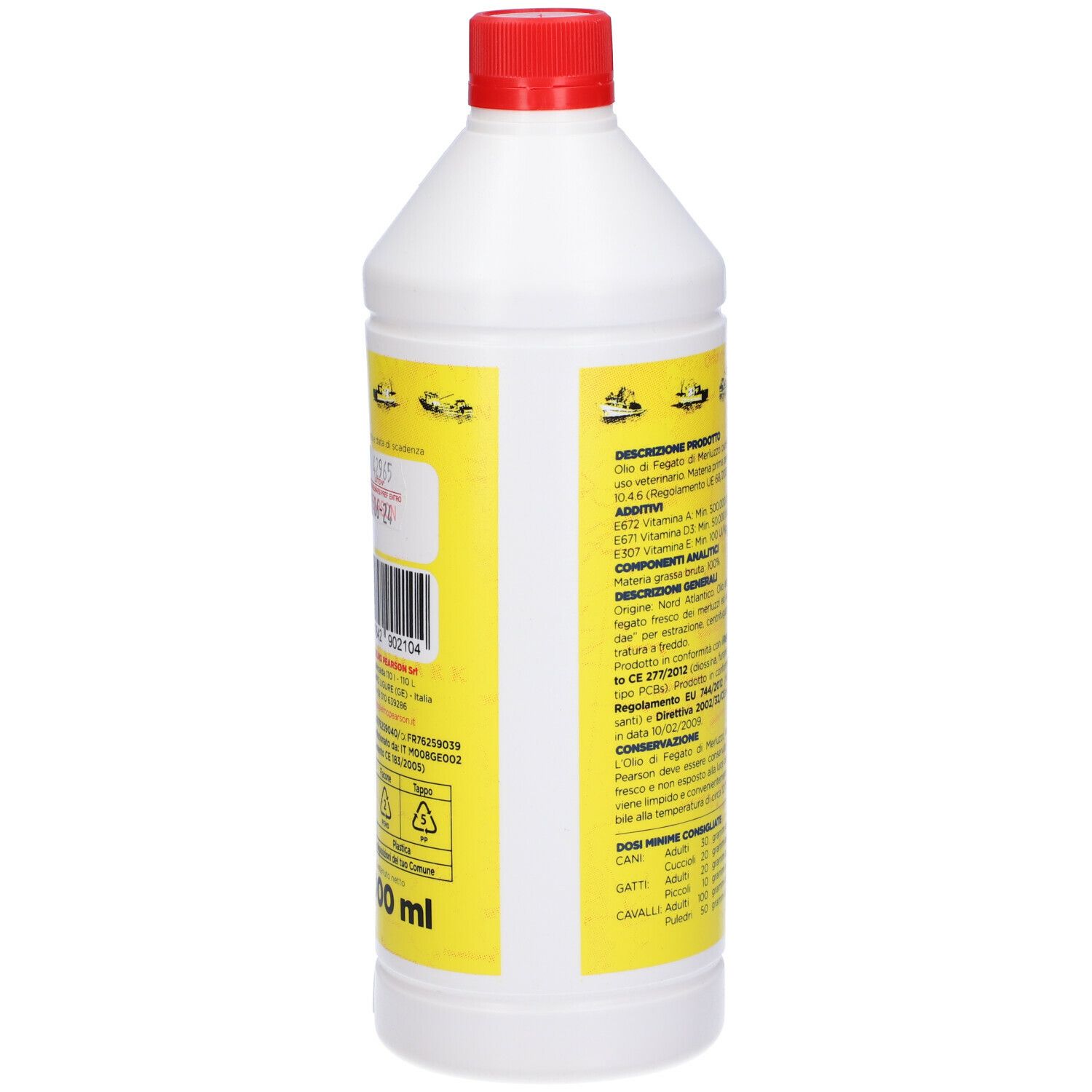 Olio di Fegato di Merluzzo Purissimo a Uso Veterinario