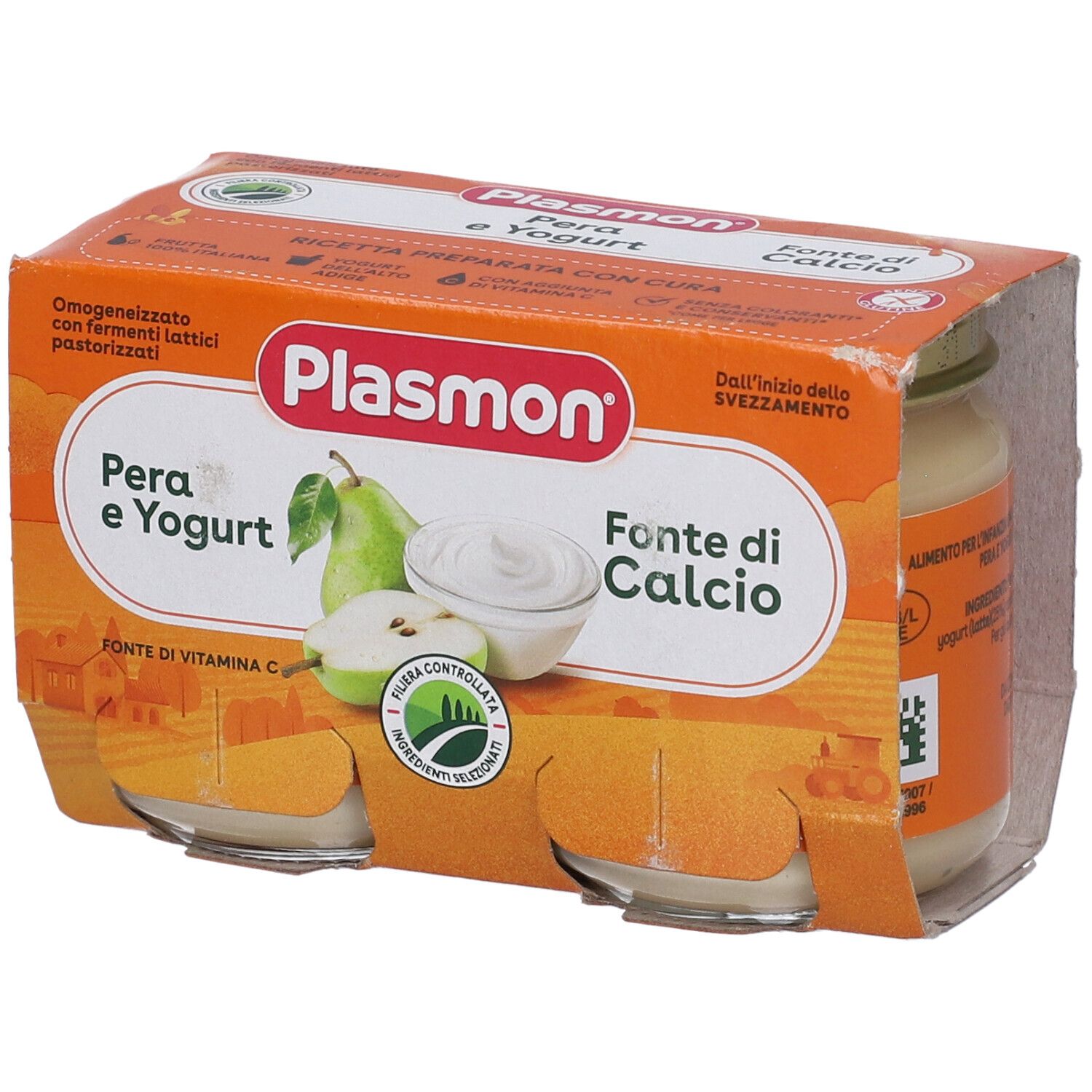 Plasmon Omogeneizzato Yogurt Pera 120 G X 2 Pezzi