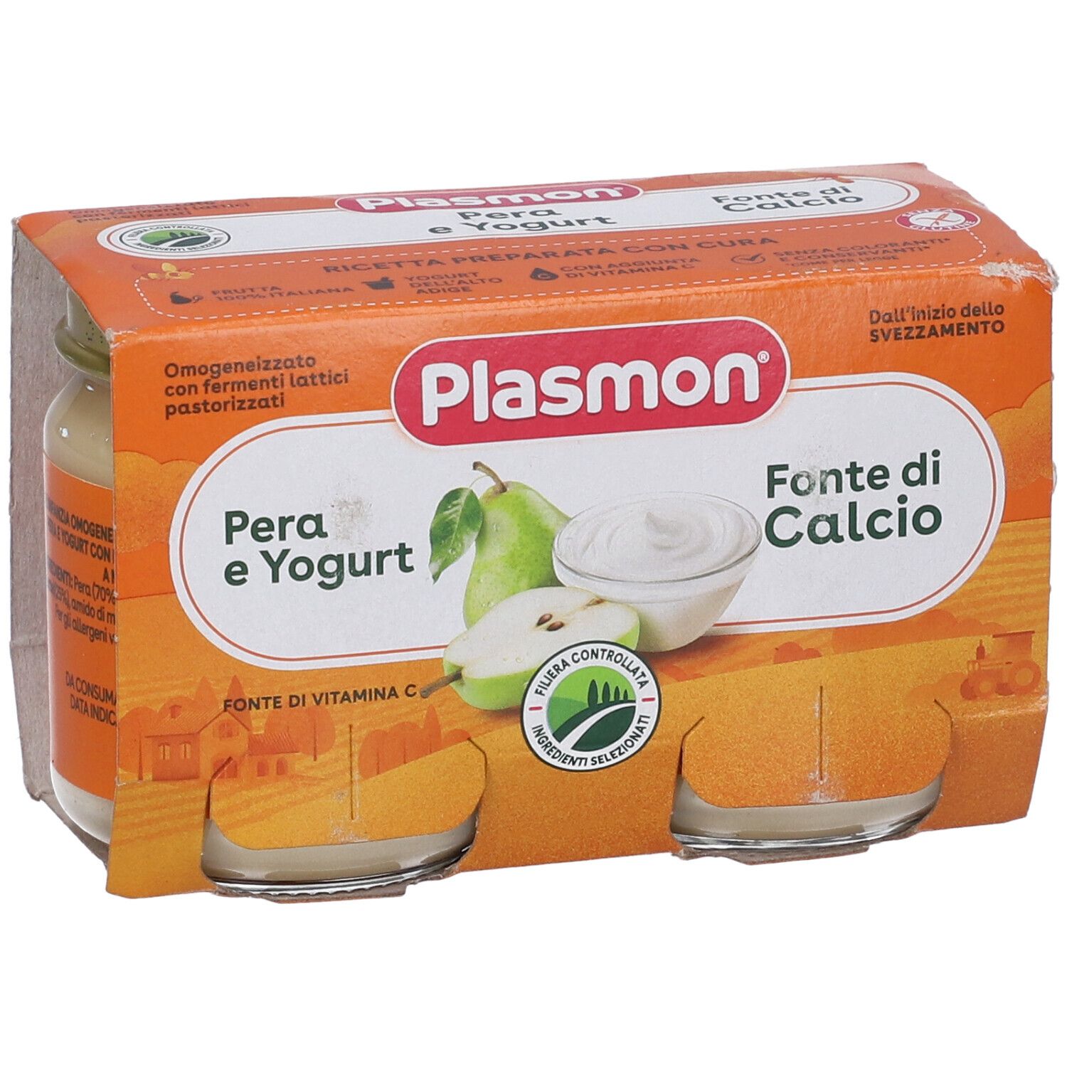 Plasmon Pera e Yogurt, confezione da 4.