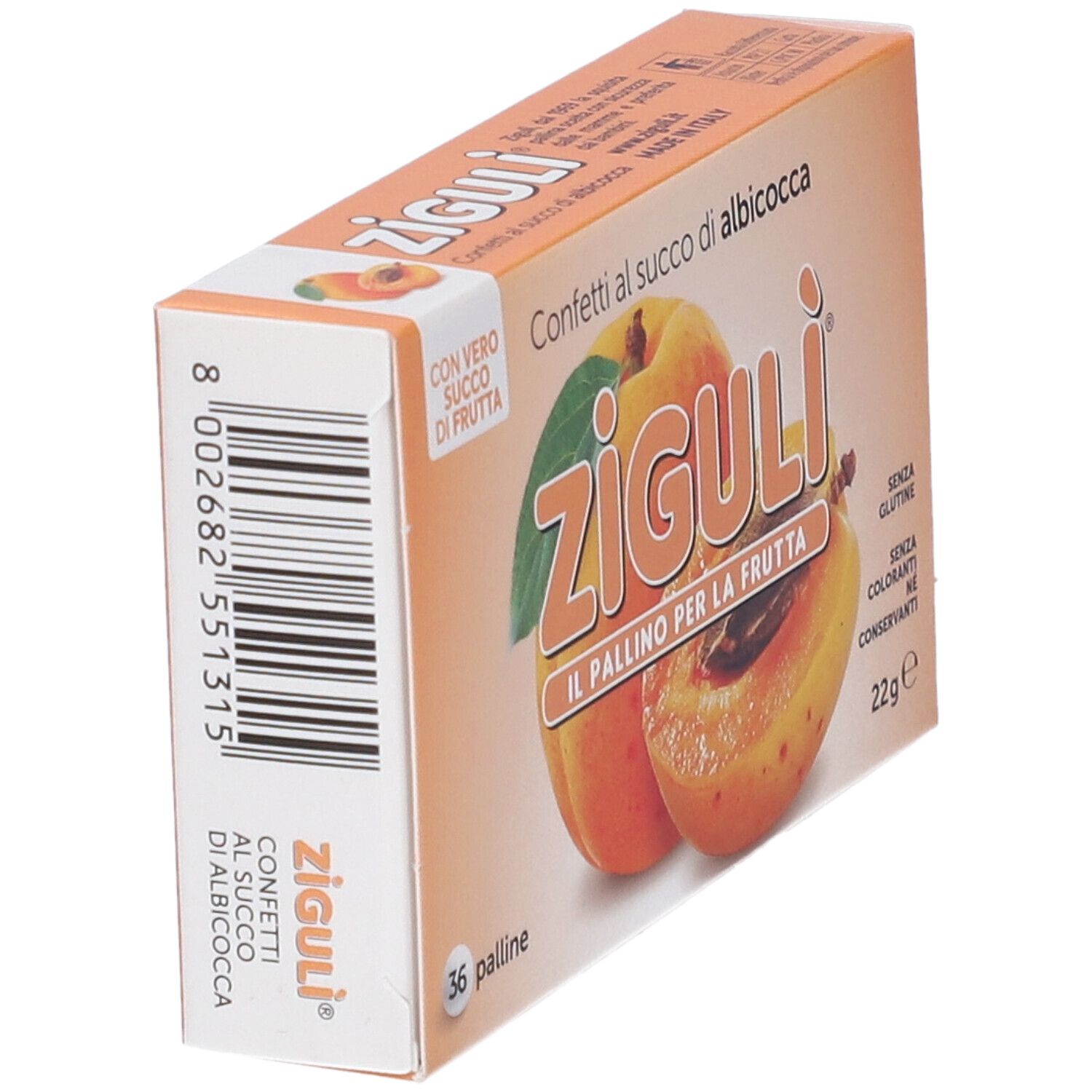 Ziguli Albicocca 36 Palline 22 G