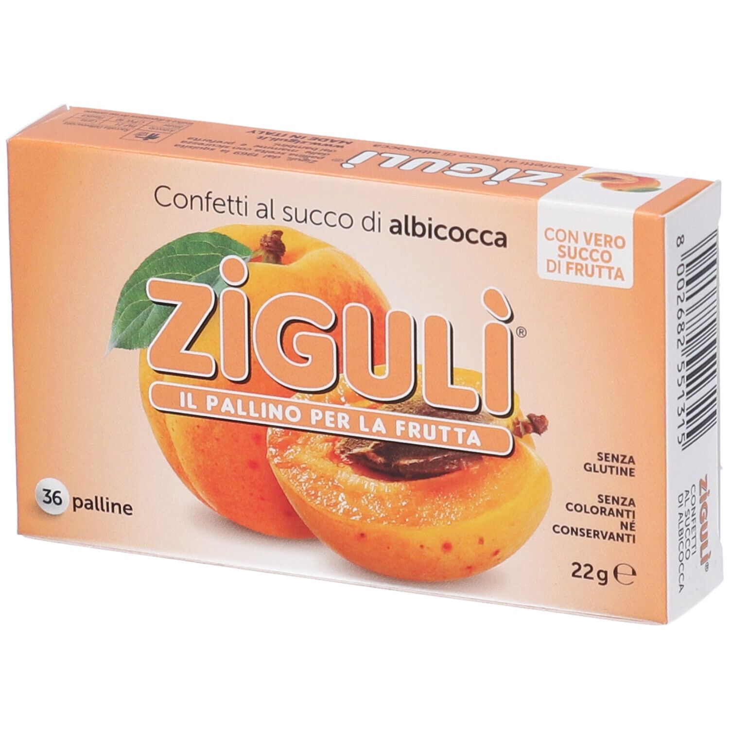 Ziguli Albicocca 36 Palline 22 G