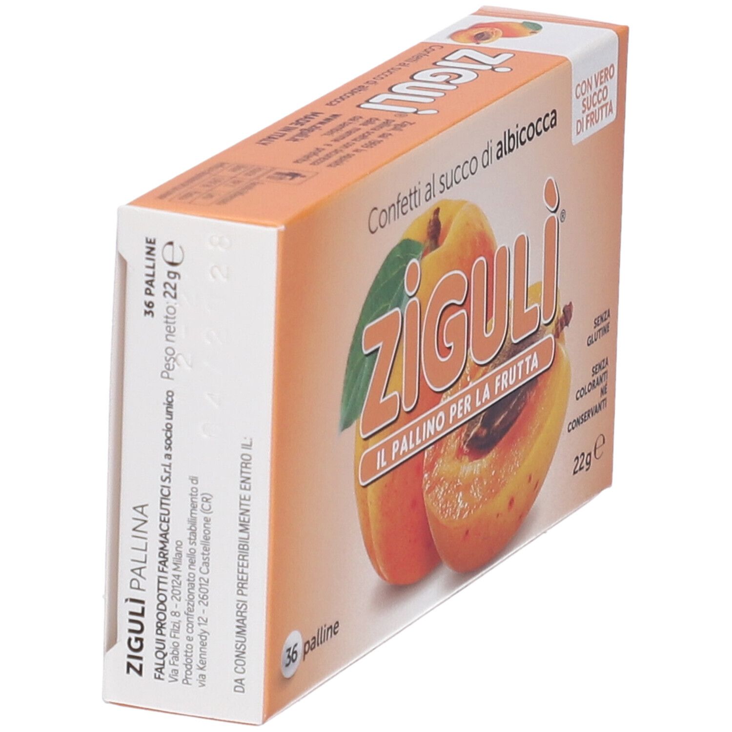 Ziguli Albicocca 36 Palline 22 G