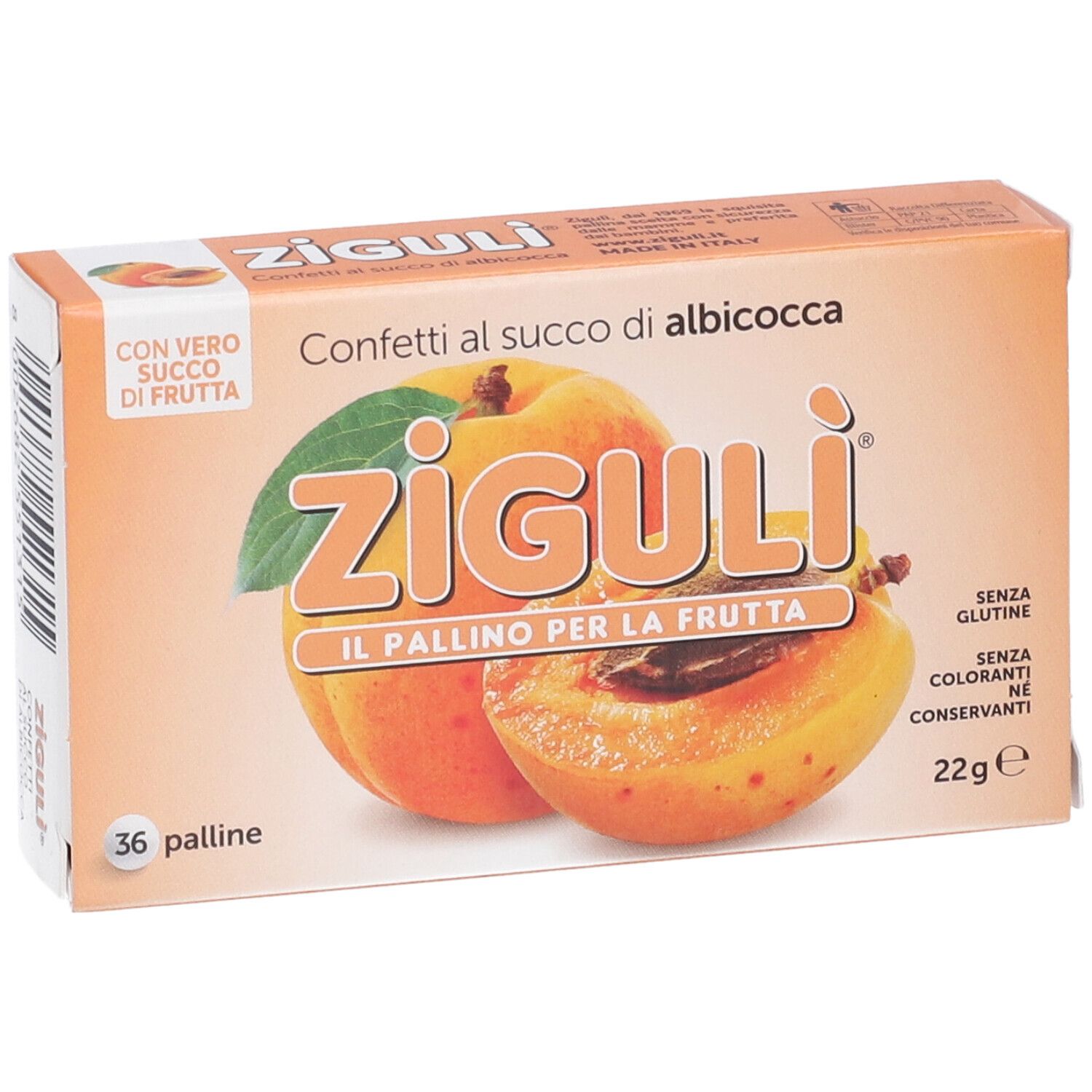 Ziguli Albicocca 36 Palline 22 G