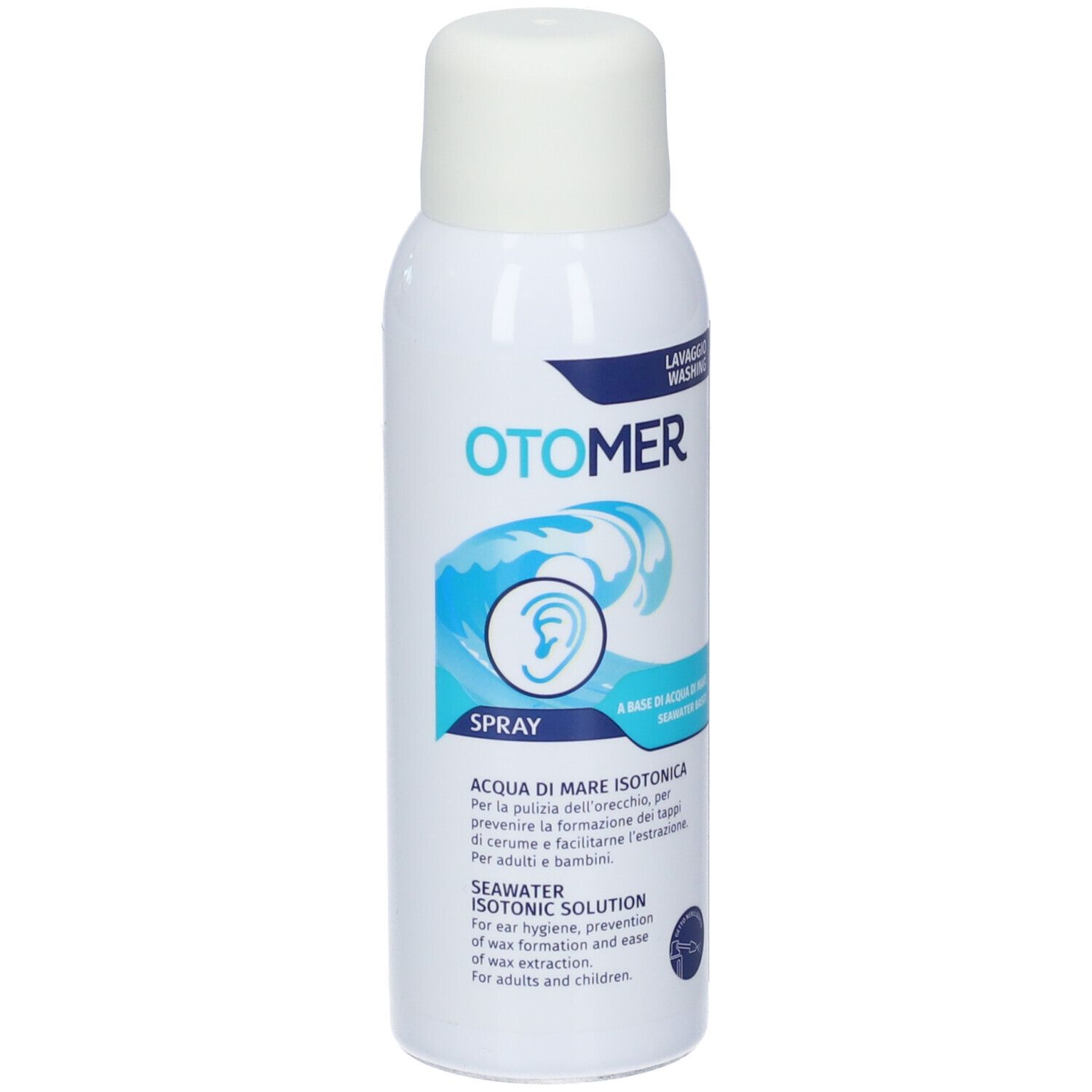 Spray OTOMER: Soluzione isotonica di acqua di mare per la pulizia delle orecchie.