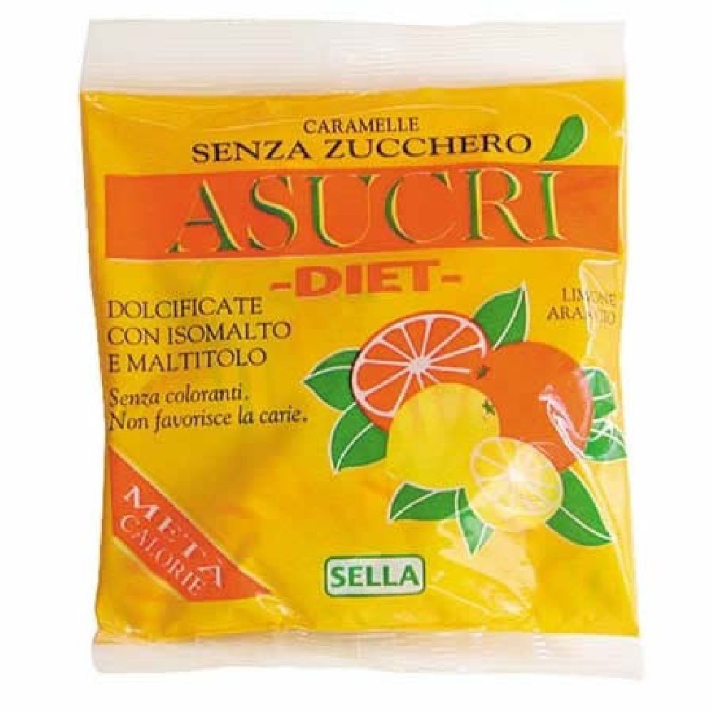 Asucri Caramella Arancia Limone 40 G