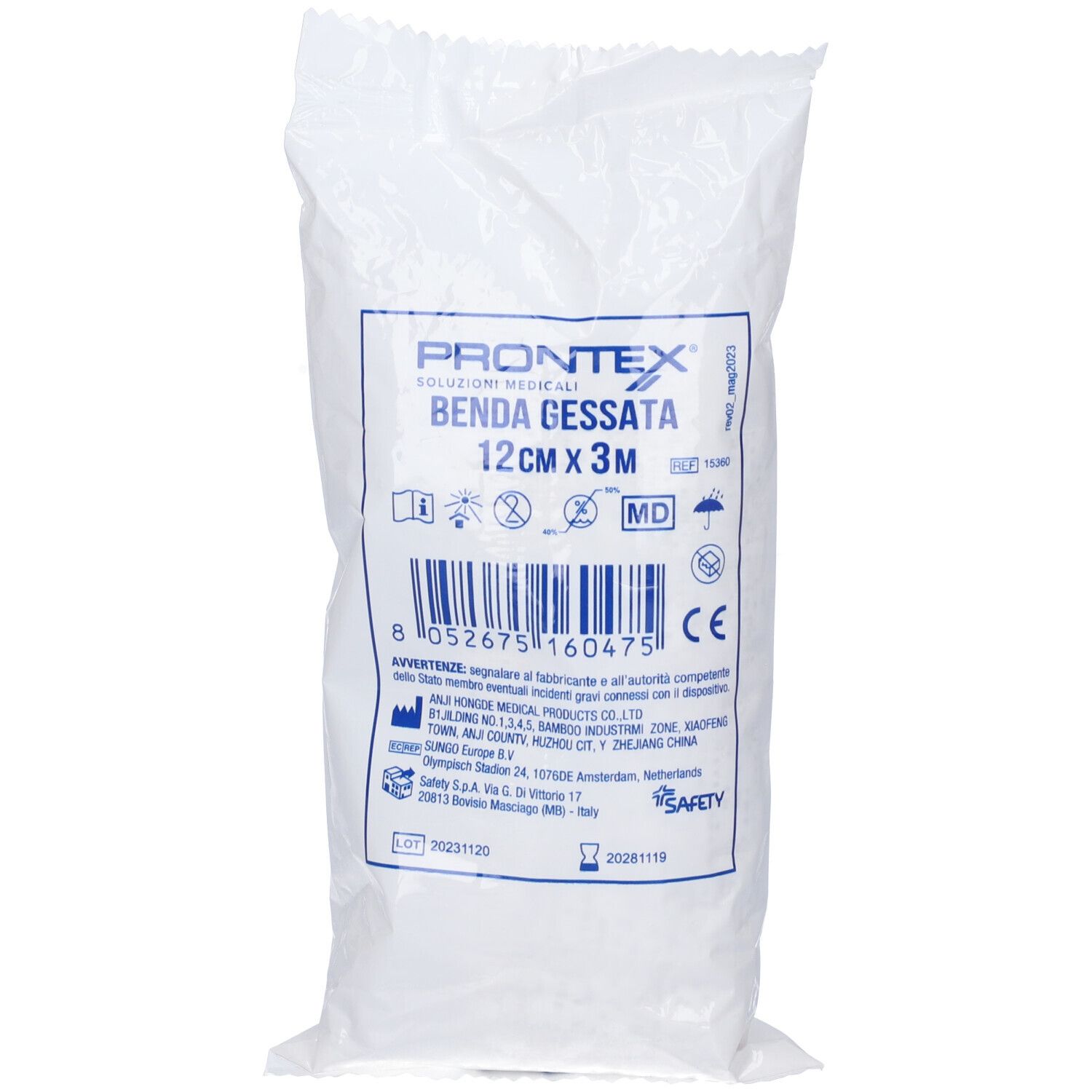 Prontex Benda Gessata Presa Rapida 12 Cm