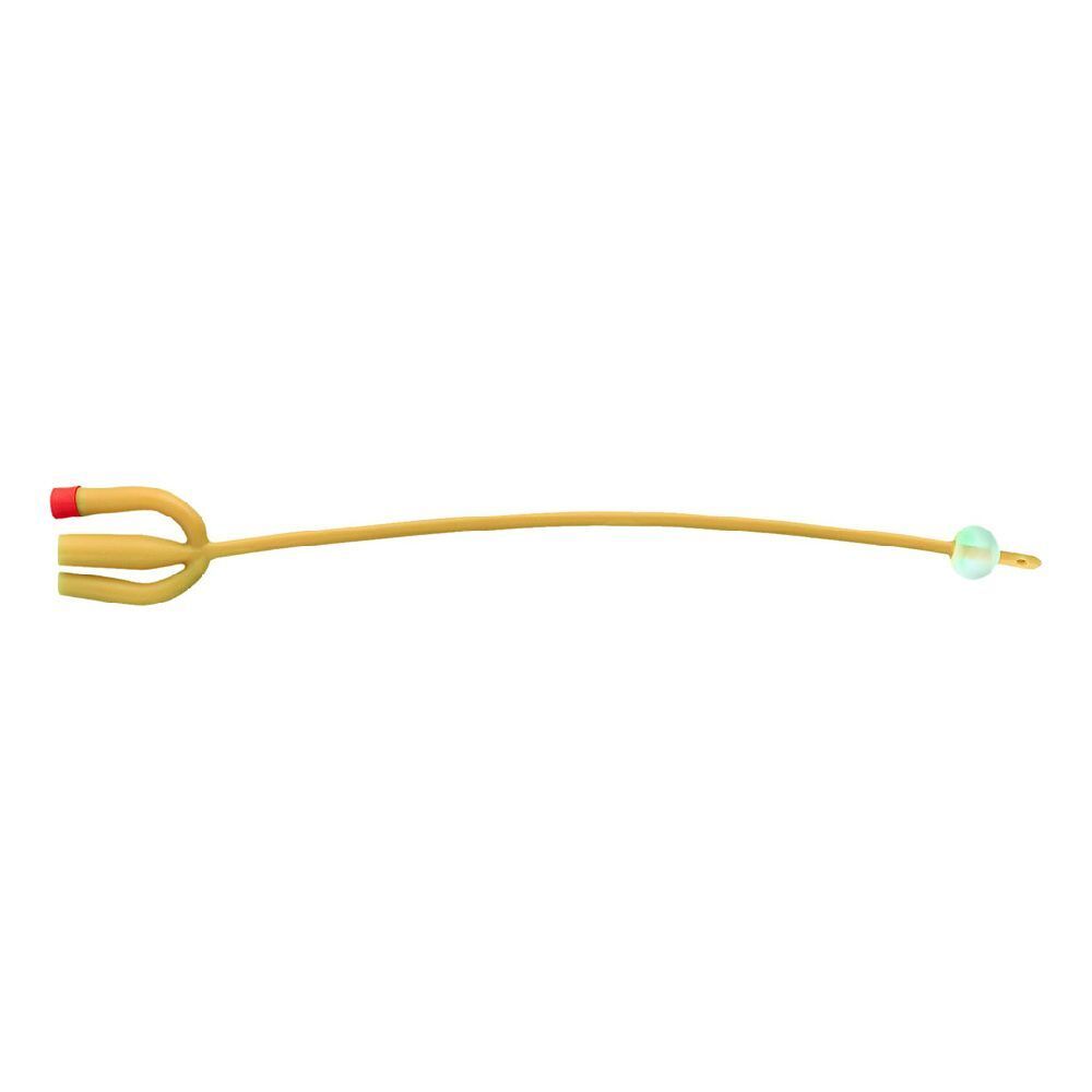 Catetere Foley In Lattice Siliconato Punta Nelaton A 3 Vie Con Palloncino 5-15Ml Diametro Ch18 6,00Mm Lunghezza 40Cm