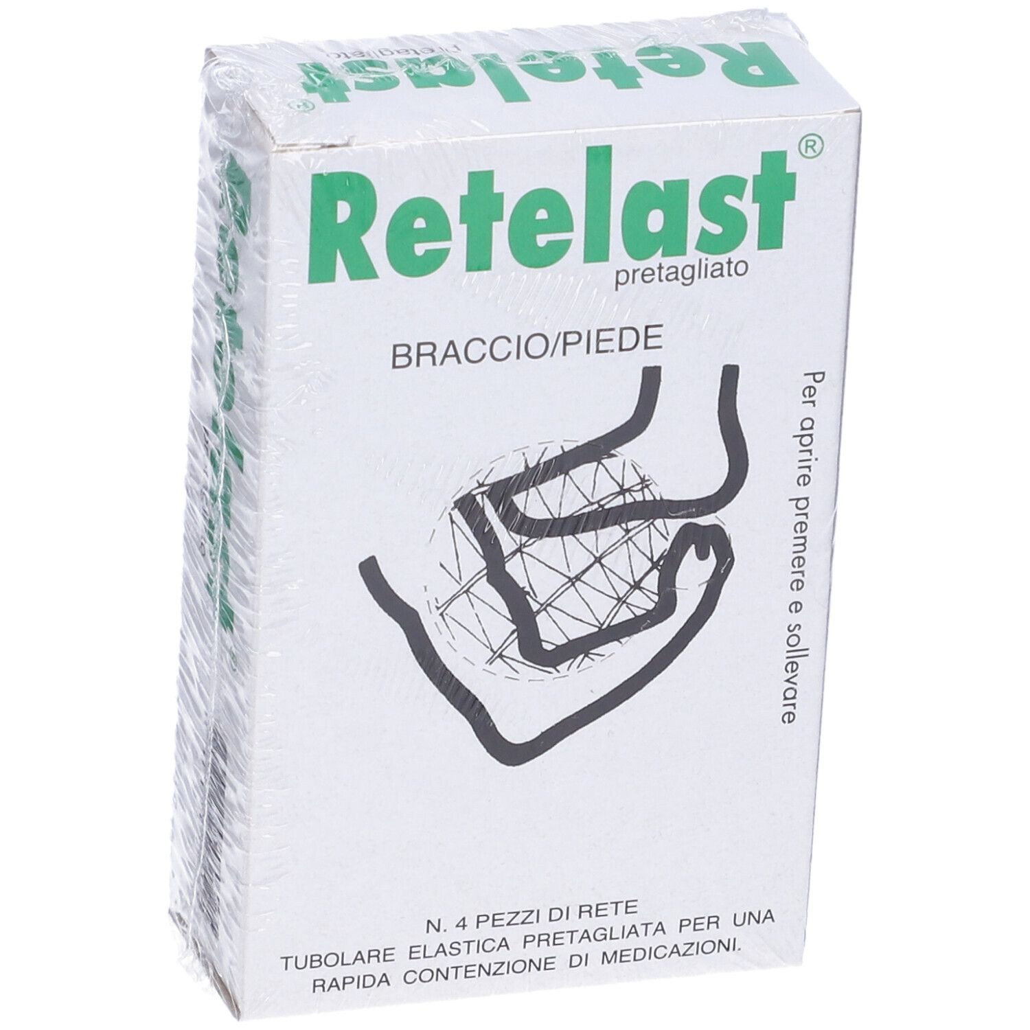 Rete Tubolare Retelast Elastica Pretagliata Bianca Per Braccio O Piede ...