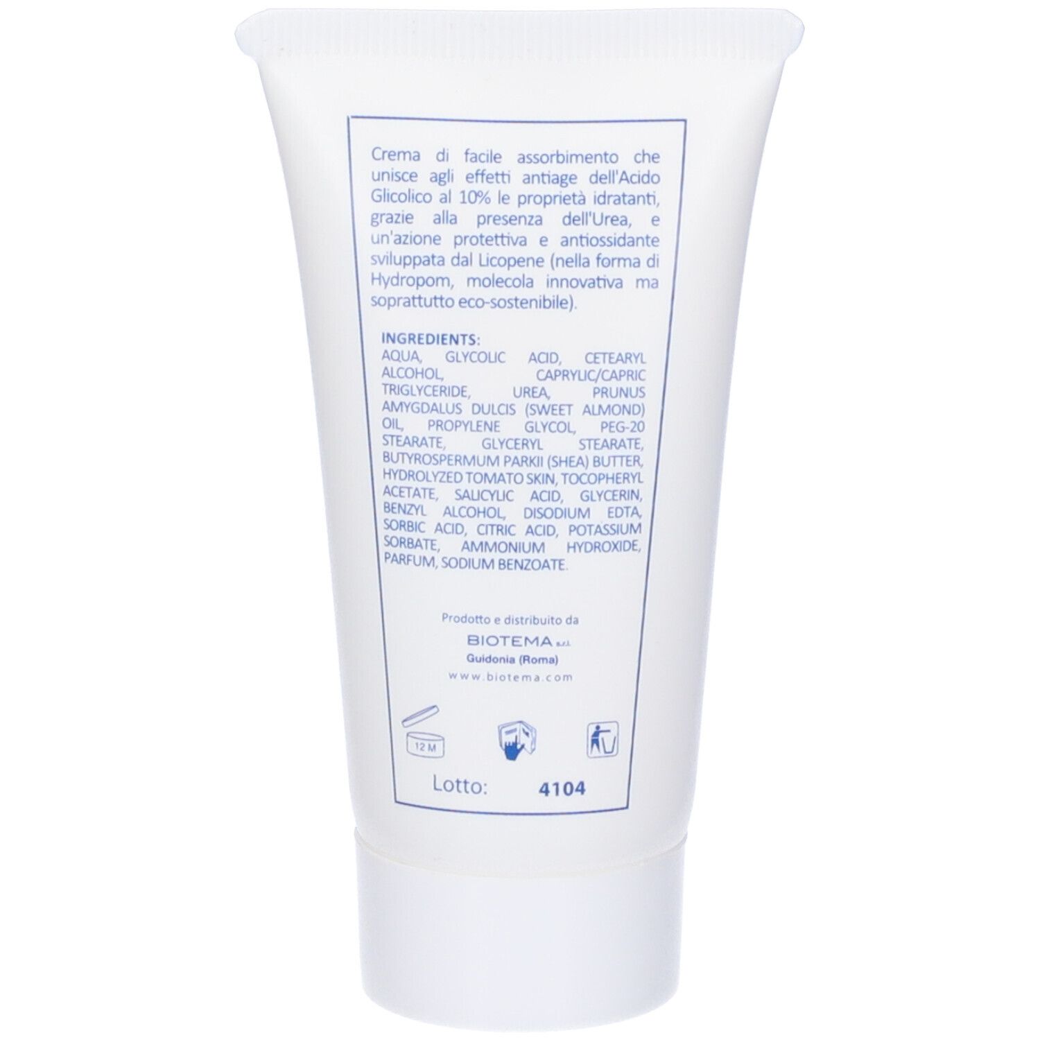 Biotema H24 Crema Acido Glicolico 10% 50 Ml