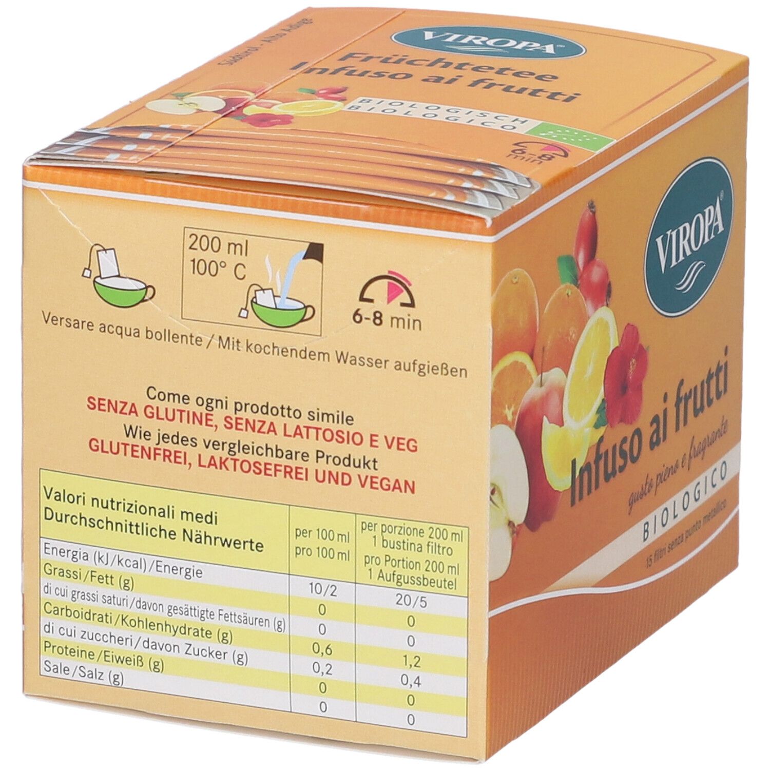 Viropa Infuso Frutta Bio 15 Bustine