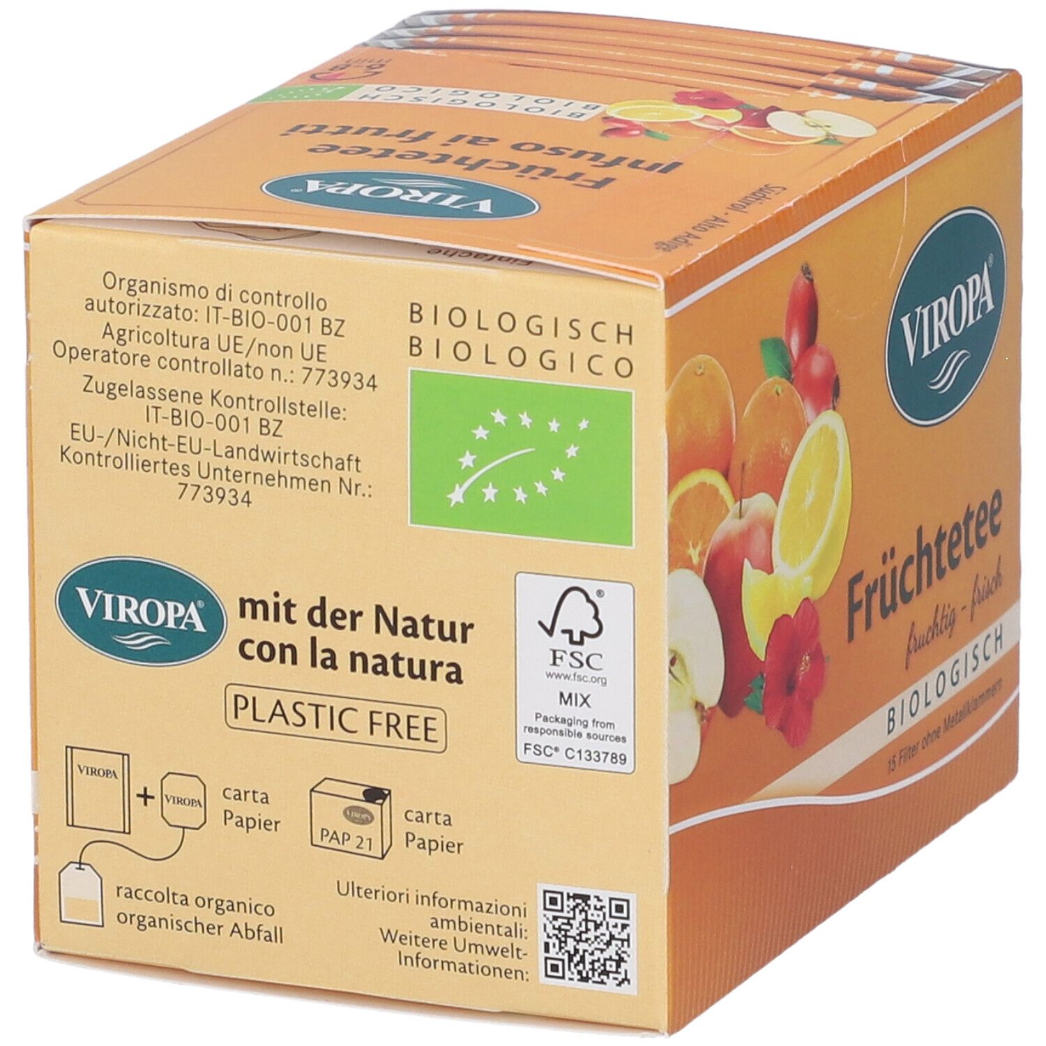 Viropa Infuso Frutta Bio 15 Bustine