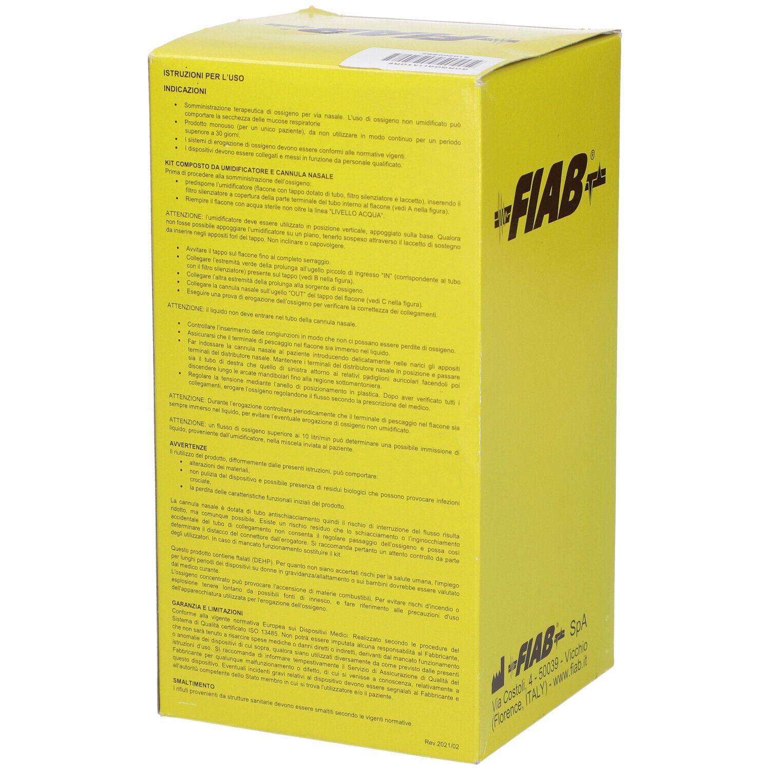 Kit Completo Di Ricambio Per Ossigenoterapia