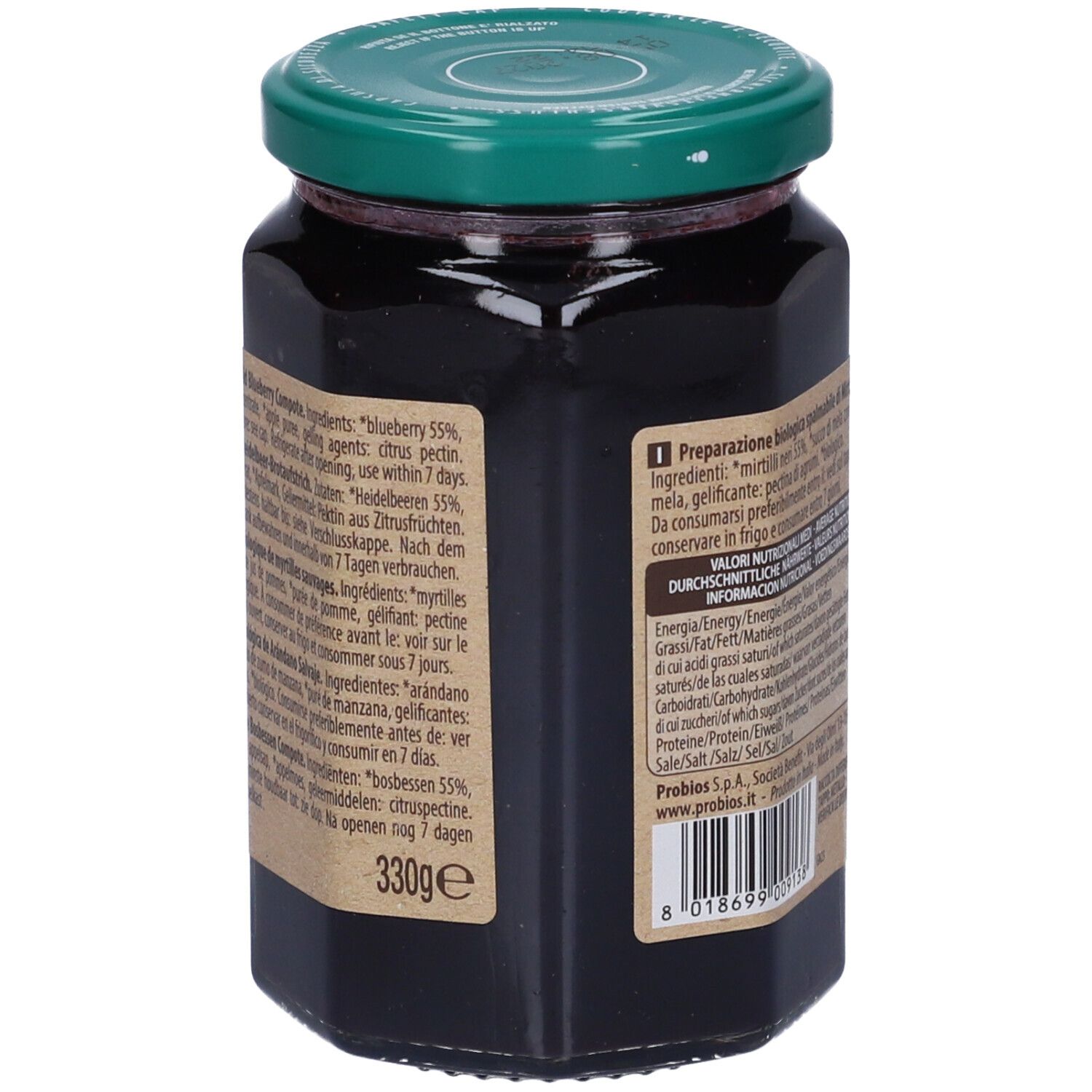 Dalla Frutta Composta Di Mirtillo 330 G