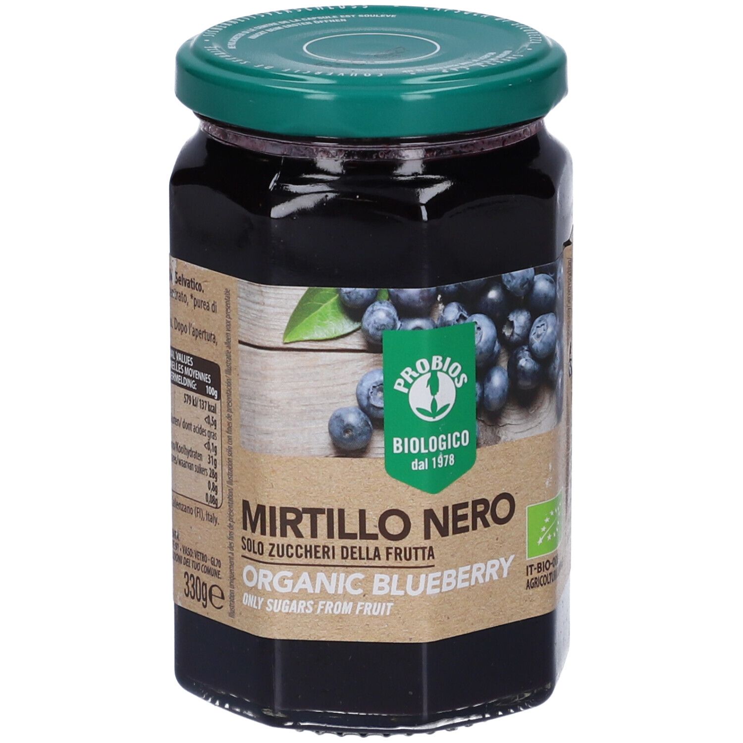 Dalla Frutta Composta Di Mirtillo 330 G